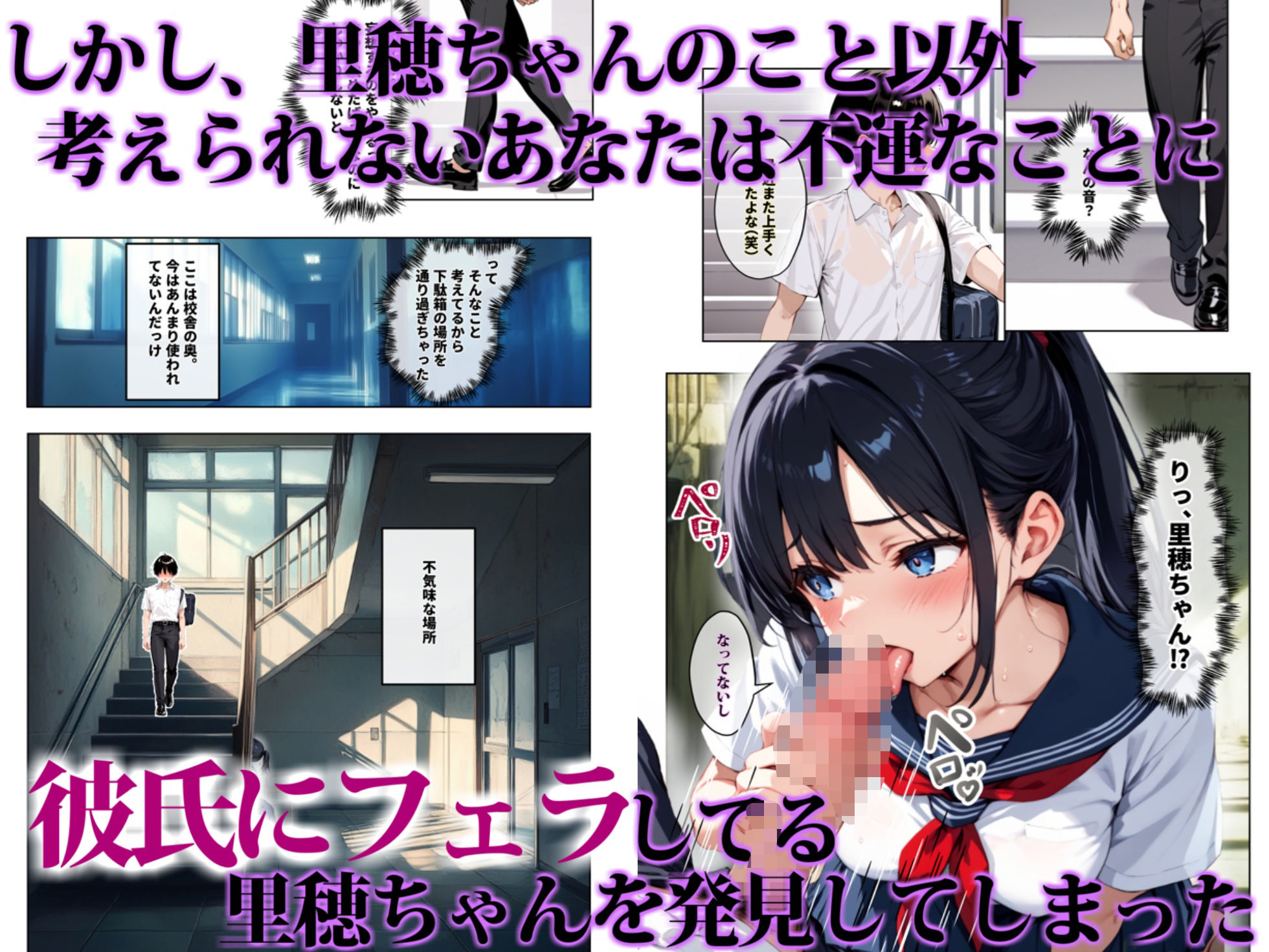 ずっと好きだった女の子に彼氏がいたので、女友達にマ〇コを貸してもらった件 サンプル6ページ目