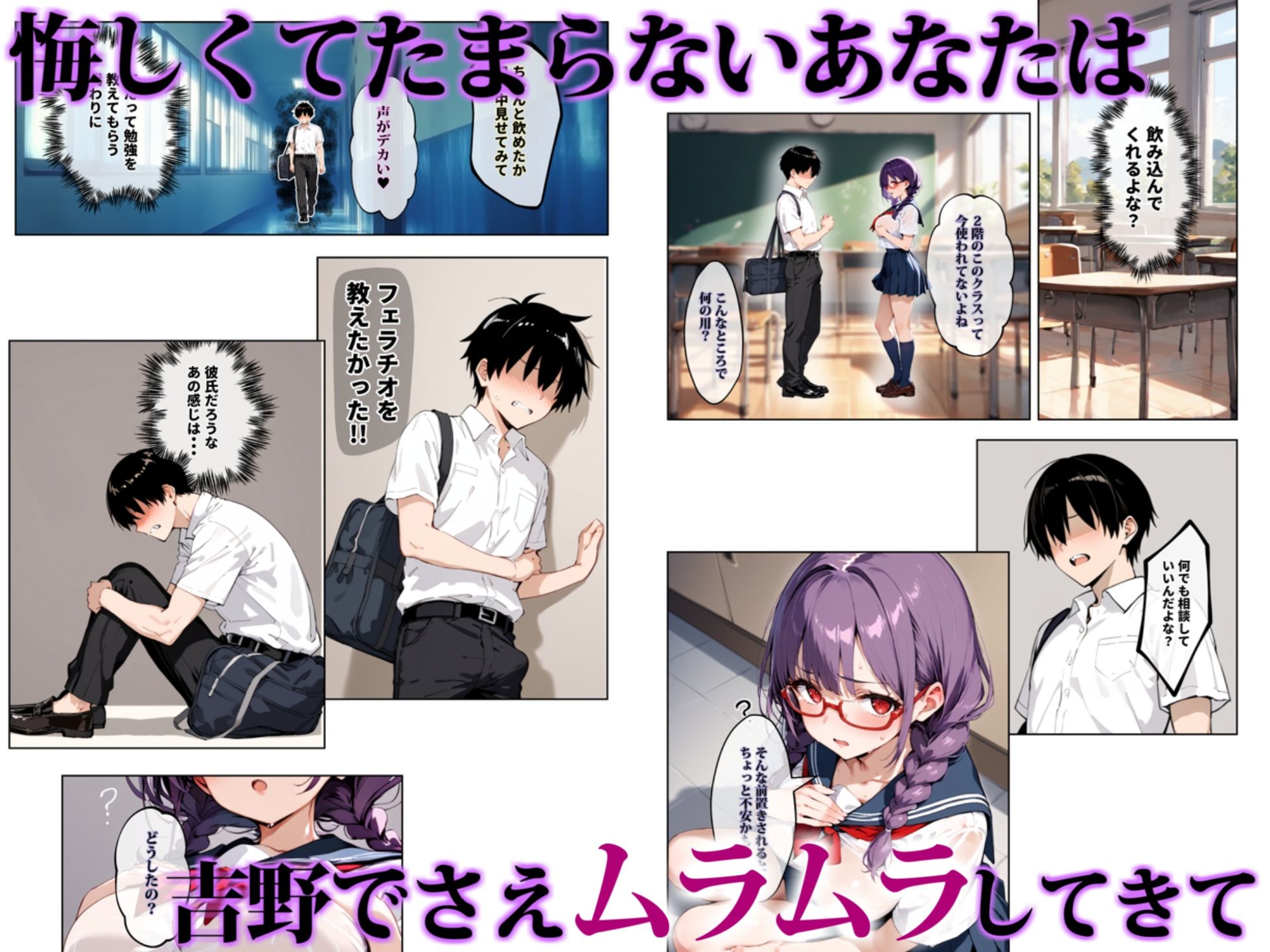 ずっと好きだった女の子に彼氏がいたので、女友達にマ〇コを貸してもらった件 サンプル7ページ目
