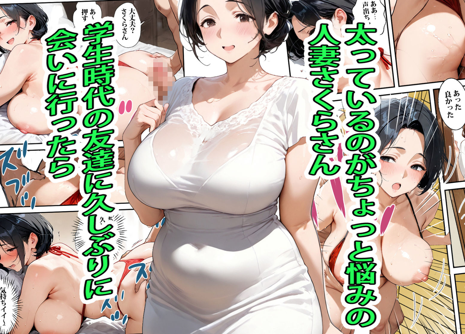 人妻さくらさんは能天気  ビキニを着たら友達の息子チャラオにハメられた サンプル1ページ目