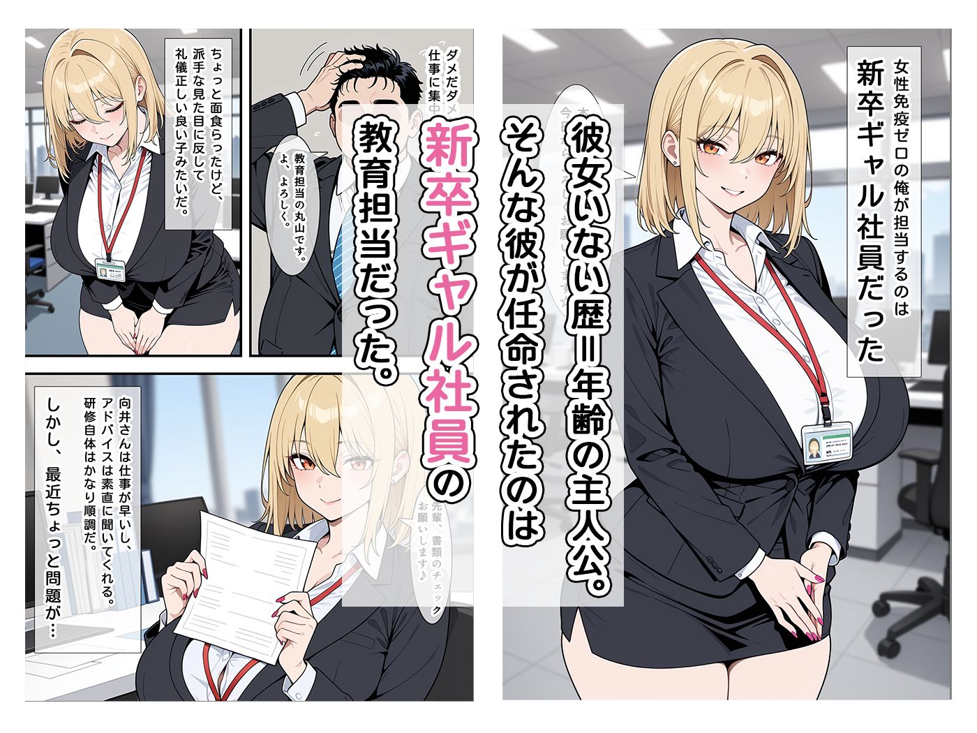 あざとい系新卒ギャルにガチ恋されてしまった話 サンプル1ページ目