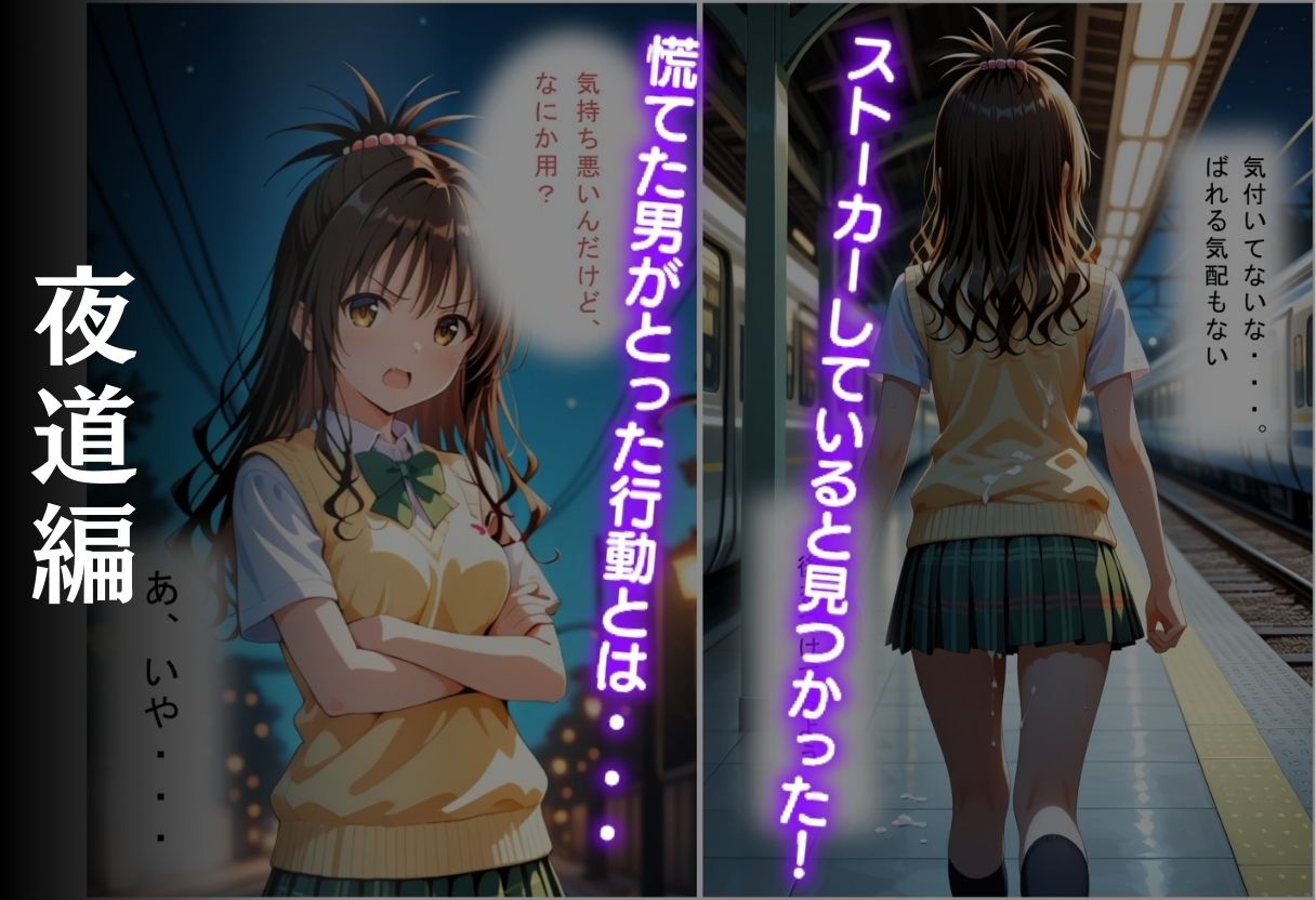 帰宅中のヒロインを拉致してレ●プした話  〜結城美柑〜 サンプル4ページ目