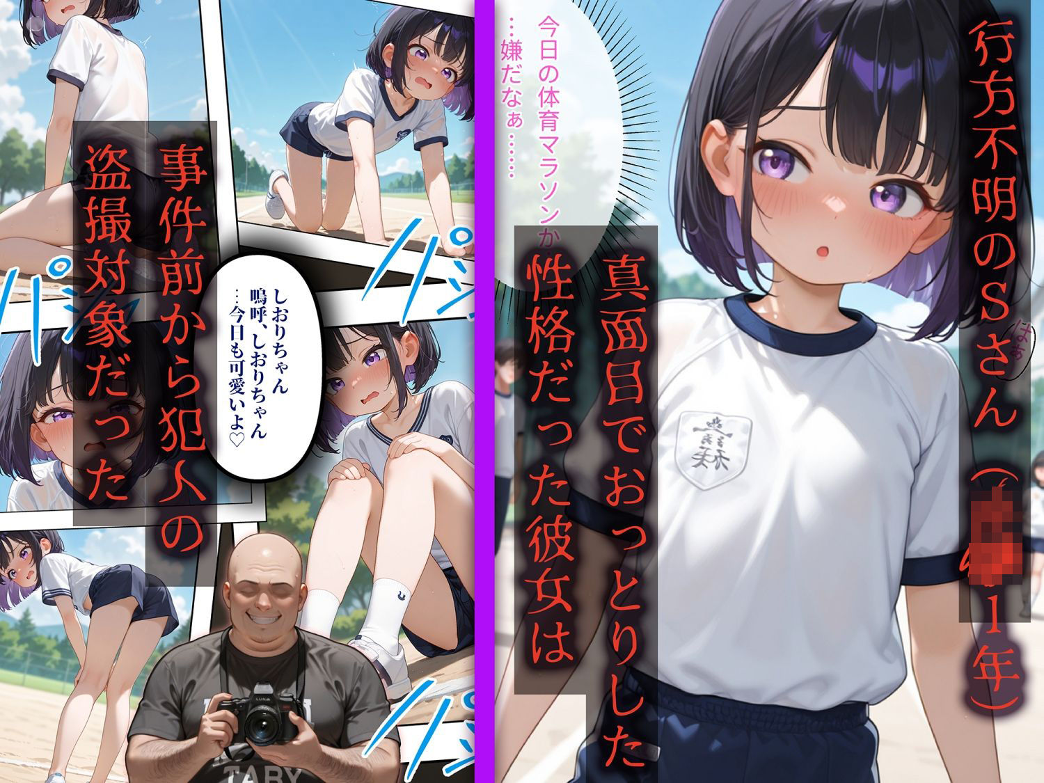 監禁おじさん〜黒髪美少女誘拐事件〜 サンプル1ページ目