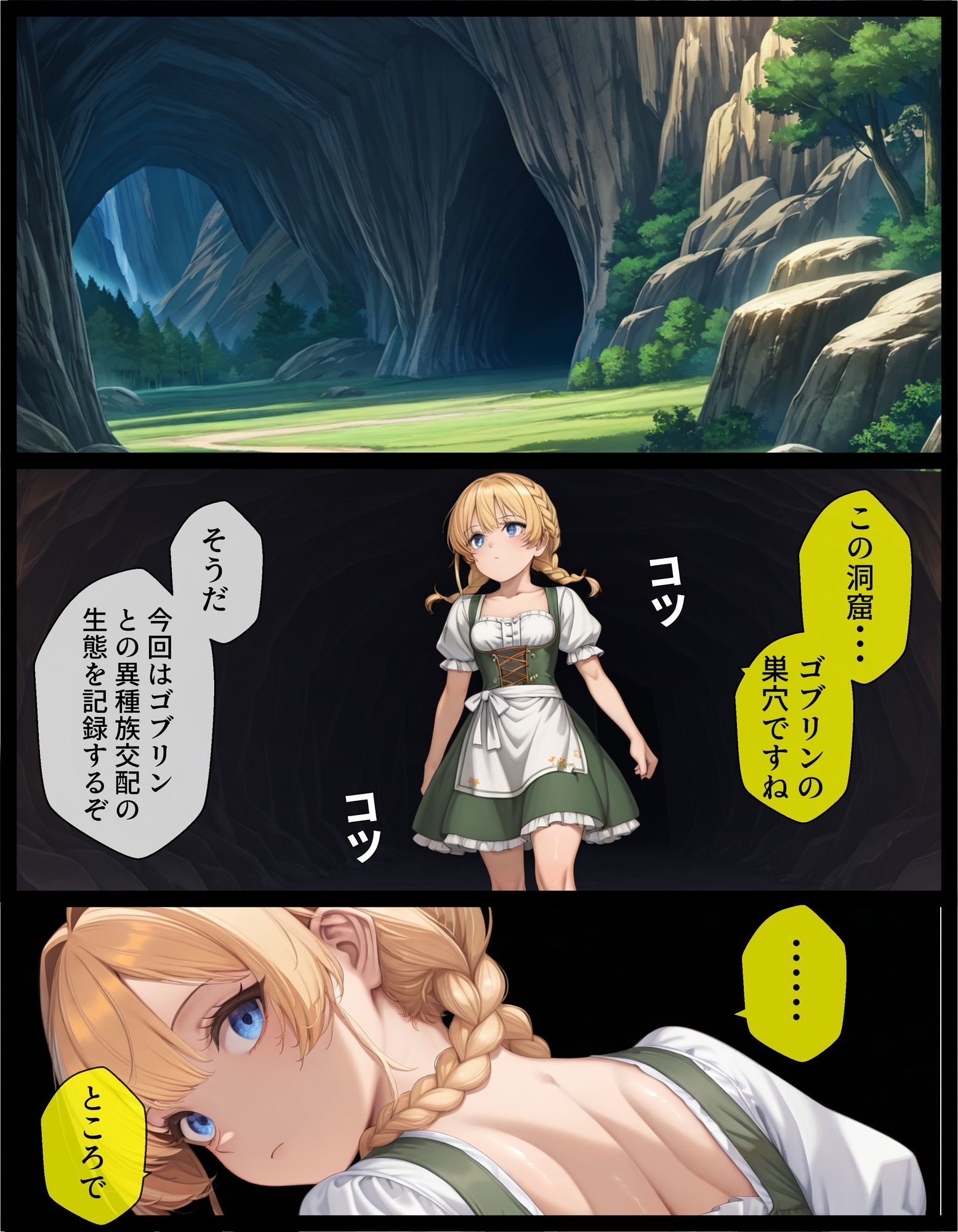 TSして異種姦されたい〜ゴブリン輪●編〜 サンプル2ページ目