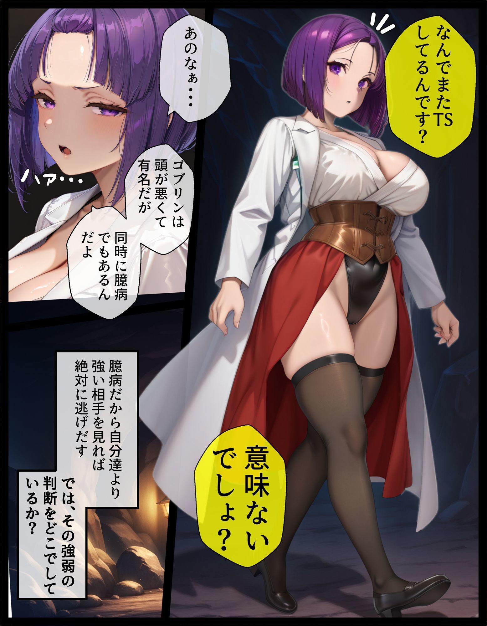TSして異種姦されたい〜ゴブリン輪●編〜 サンプル3ページ目