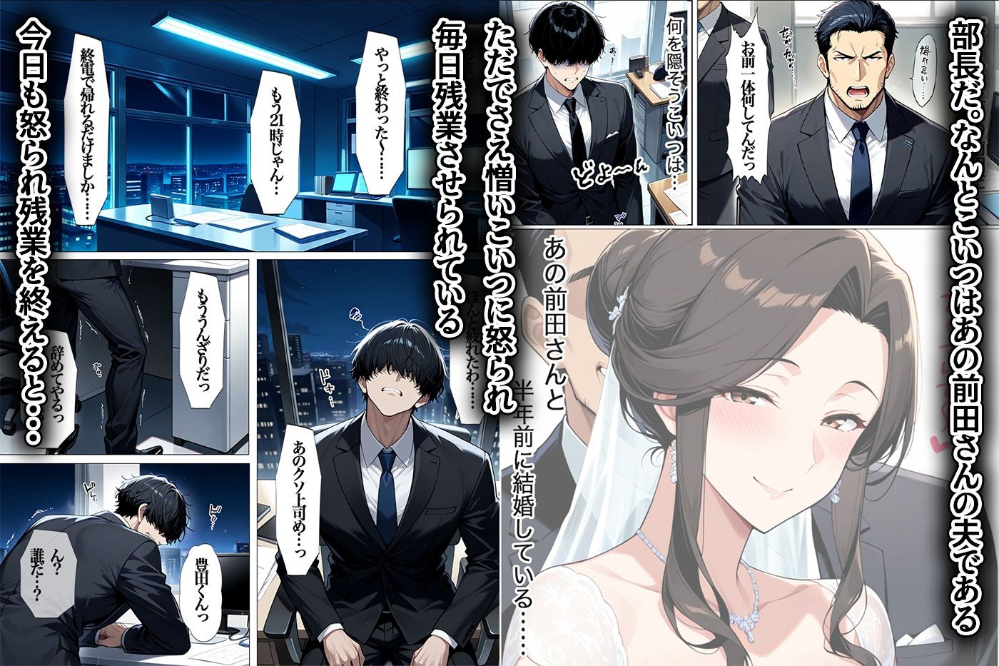 NTR好きの上司の奥さんと上司の家や会社で濃厚本気SEX サンプル2ページ目
