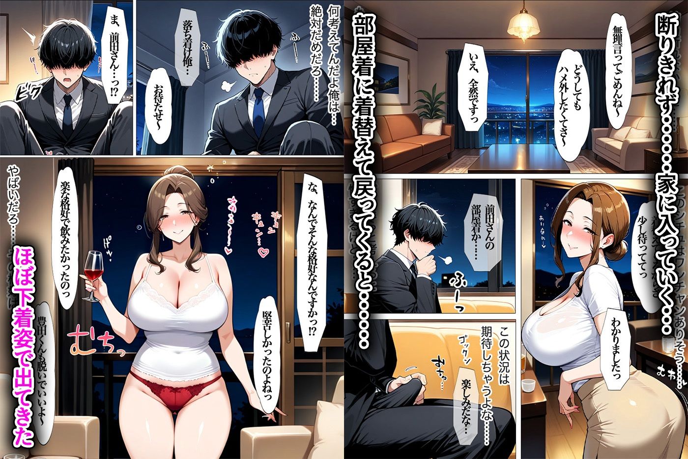 NTR好きの上司の奥さんと上司の家や会社で濃厚本気SEX サンプル6ページ目