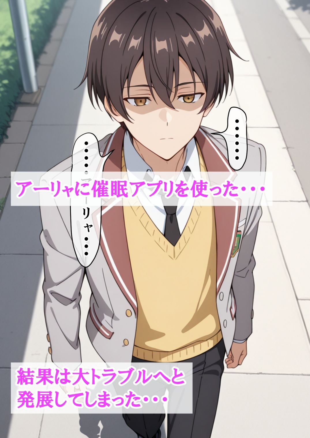 30日後にセックスできる催●アプリを使わずに、アーリャと生ハメ中出しセックスする計画・・・が・・・・・ サンプル1ページ目