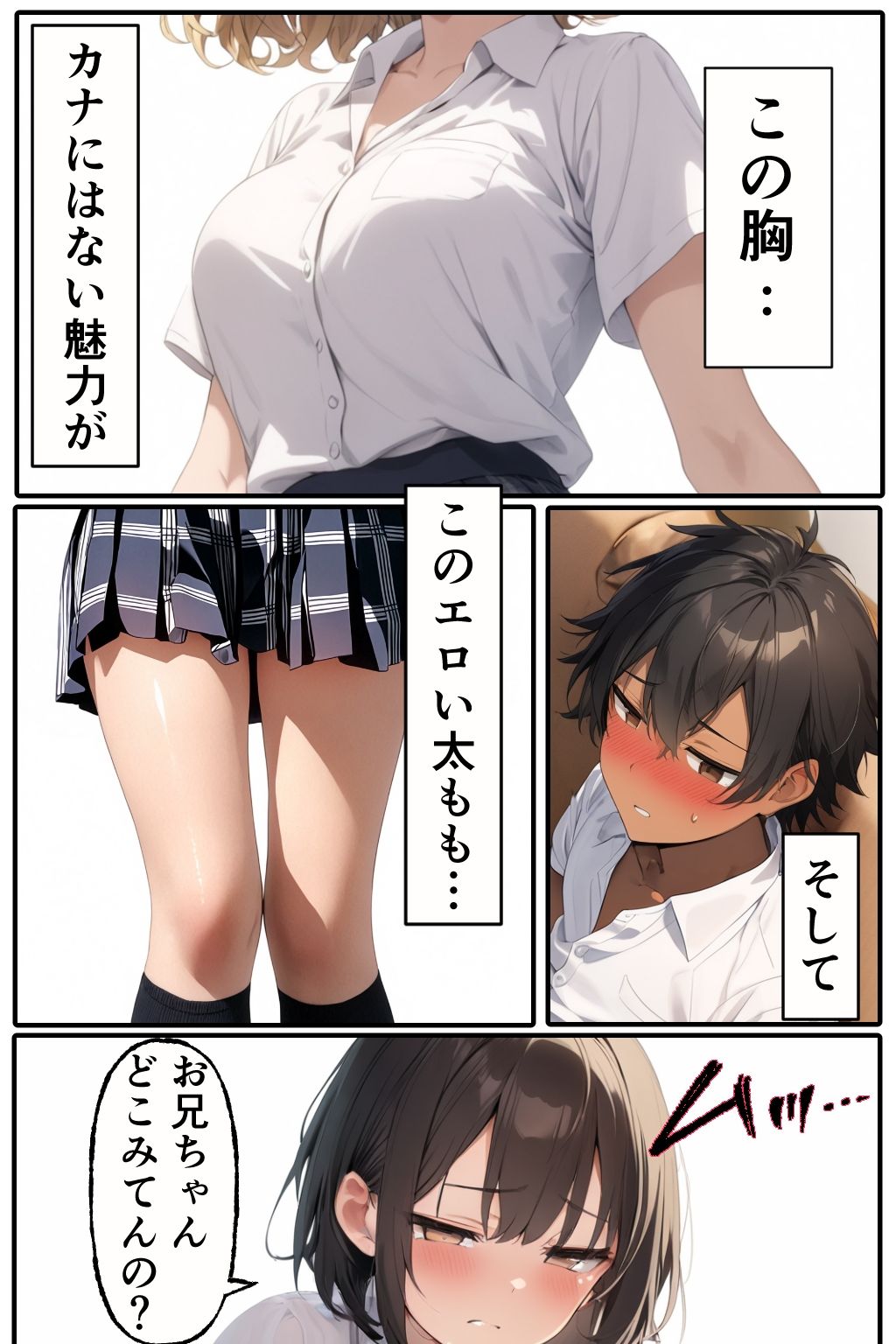 妹の友達が遊びに来た時の件 サンプル1ページ目