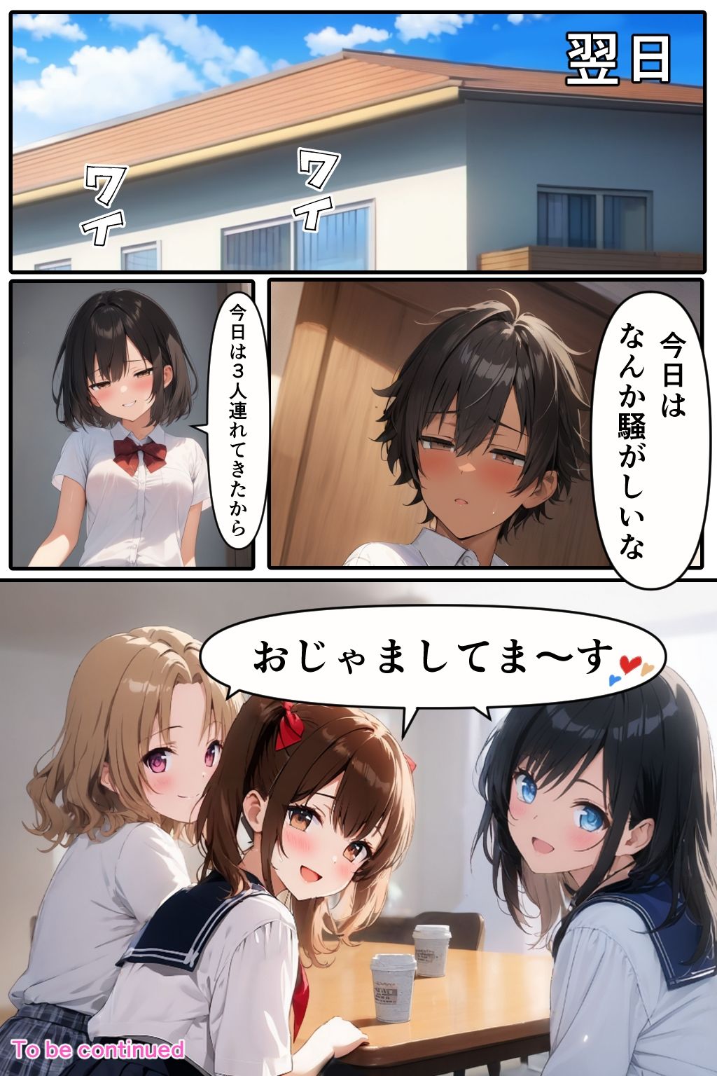 妹の友達が遊びに来た時の件 サンプル6ページ目