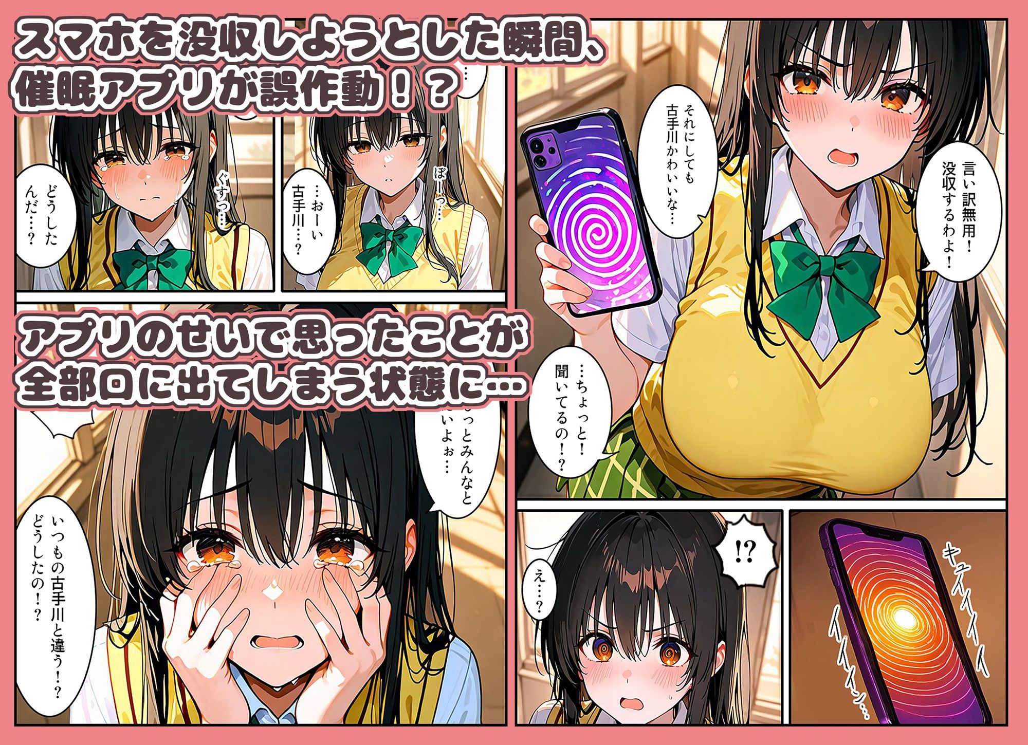 催●アプリで本音と欲望が全部口から出ちゃう古手川唯の話 サンプル2ページ目
