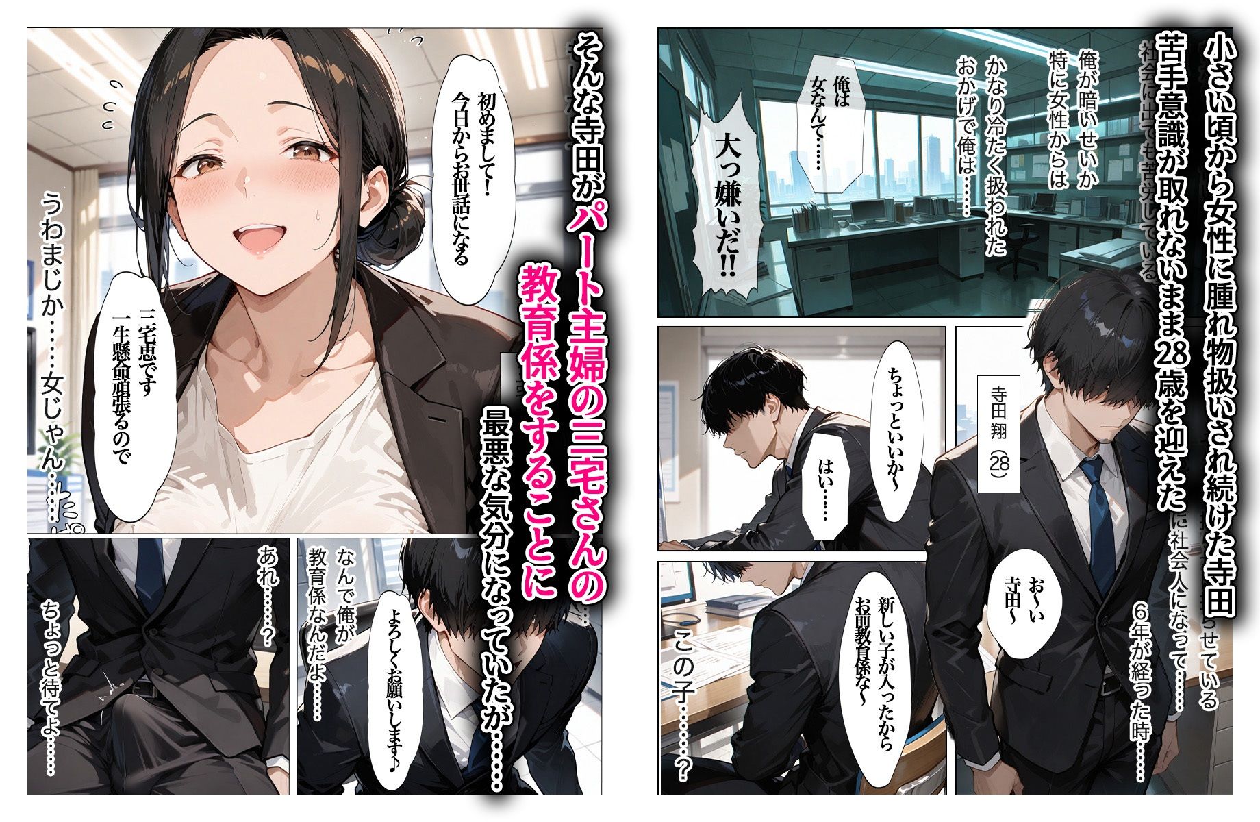 むちむちパート主婦の主婦の教育係になりました 女嫌いの俺がむちむちパート主婦の教育係になった結果人妻と知りながら恋をしてしまい、家に連れ込んで サンプル1ページ目