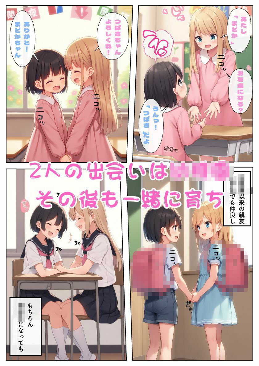 幼馴染JKある日友達から恋人へ！レズギャル百合セックスで交互にイキまくり！:本編55P＋おまけ158枚 サンプル1ページ目