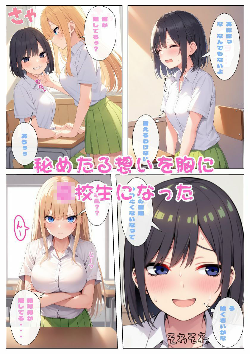 幼馴染JKある日友達から恋人へ！レズギャル百合セックスで交互にイキまくり！:本編55P＋おまけ158枚 サンプル2ページ目
