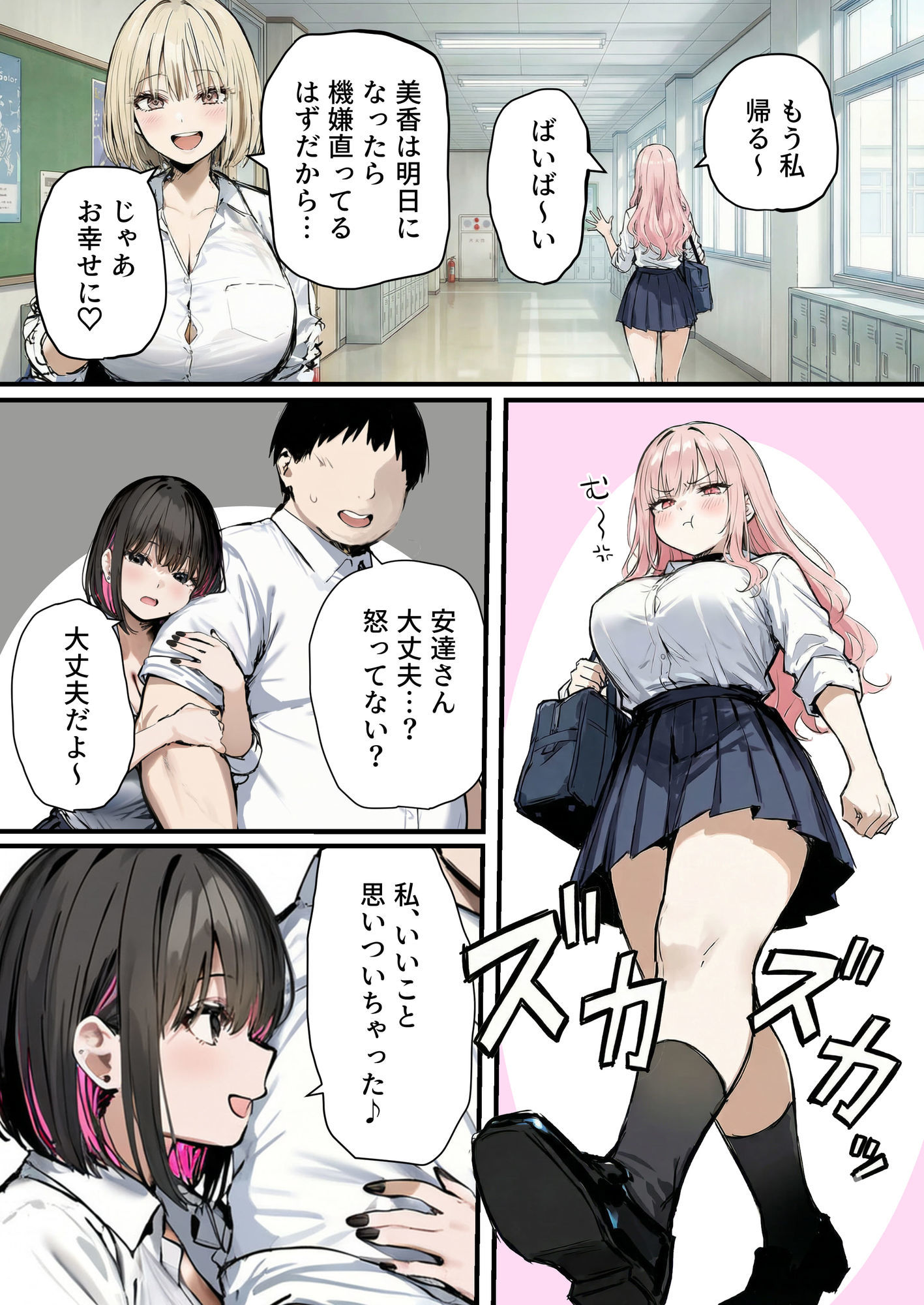 彼氏と喧嘩するたびに僕のチンポでオナニーするギャル4 サンプル6ページ目