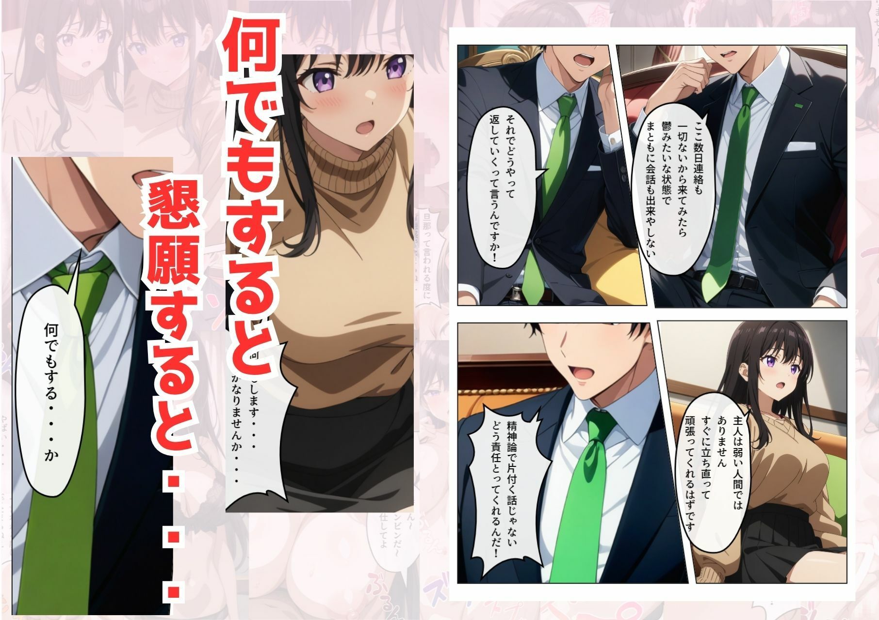 旦那の借金返済のために・・・ サンプル2ページ目