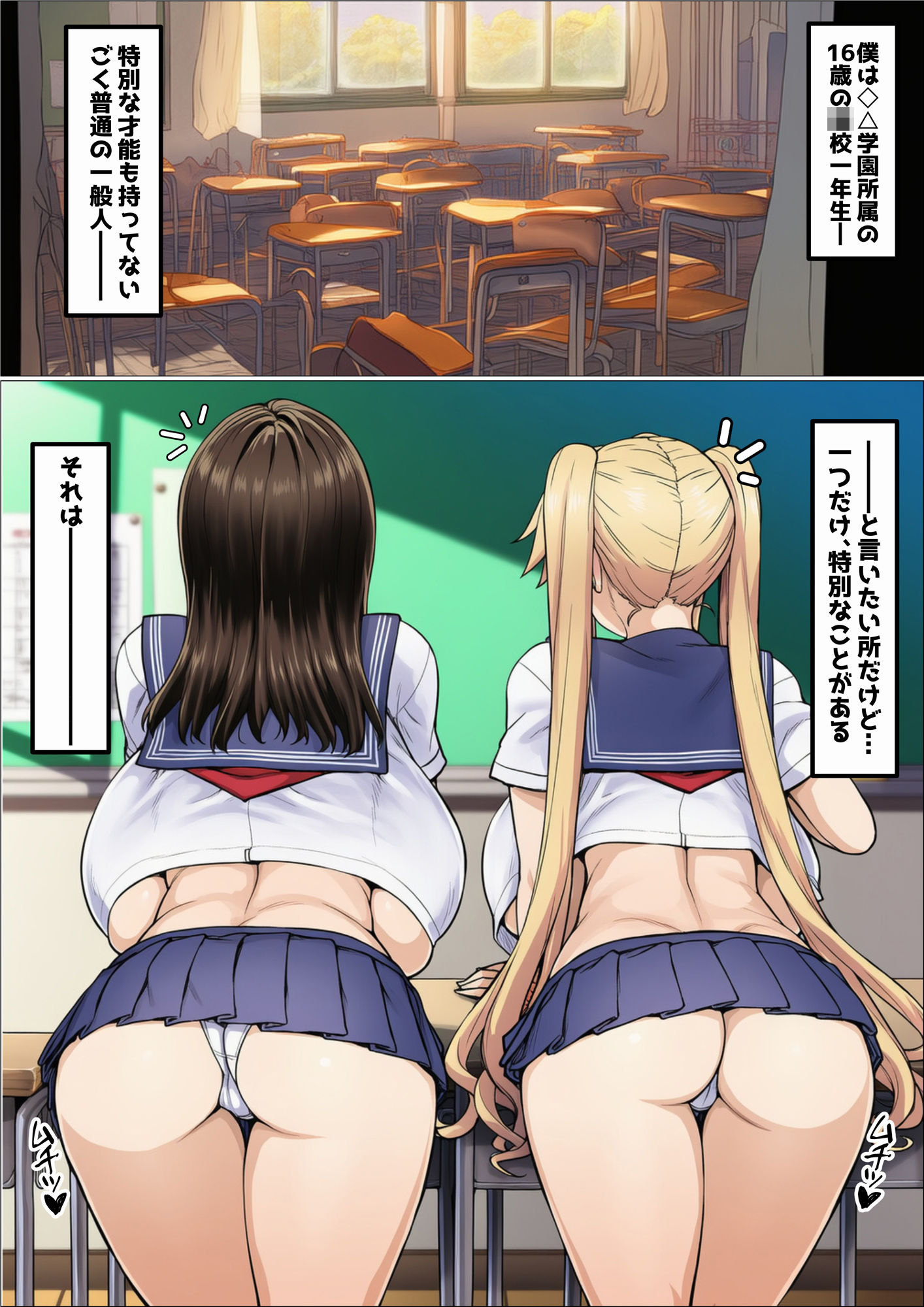 僕のママになってくれた大好きな2人の幼馴染がギャル改造されてNTRされる漫画 サンプル1ページ目
