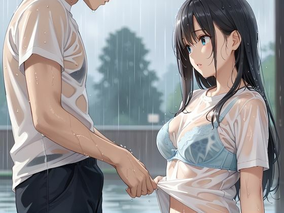 びしょ濡れの部下を助けるつもりが…もっと濡らしてあげたお話 サンプル1ページ目