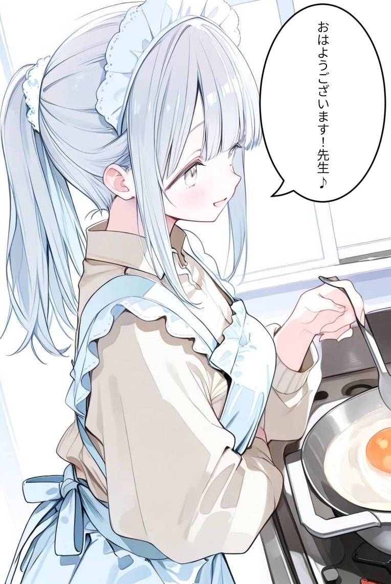 人妻銀髪ちゃん○○○されちゃった件！ サンプル1ページ目