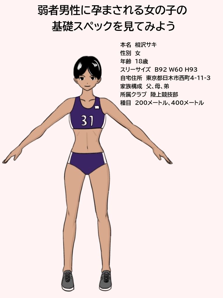 負け組だった俺が催●アプリを手に入れて、ボーイッシュ陸上女子を妊娠させるまで。 サンプル1ページ目