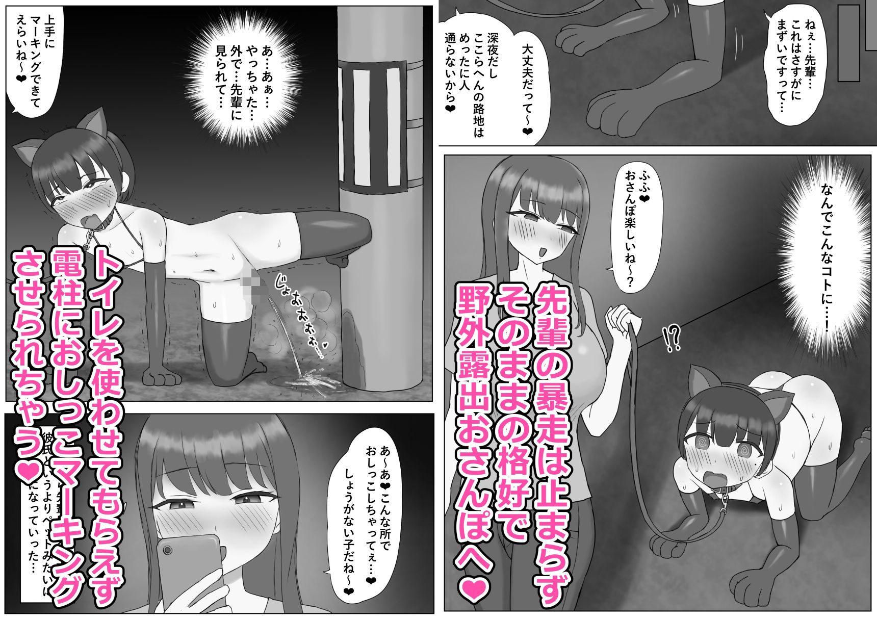 ふたなり年上彼女のペット兼マゾオナホにされちゃいました… サンプル4ページ目