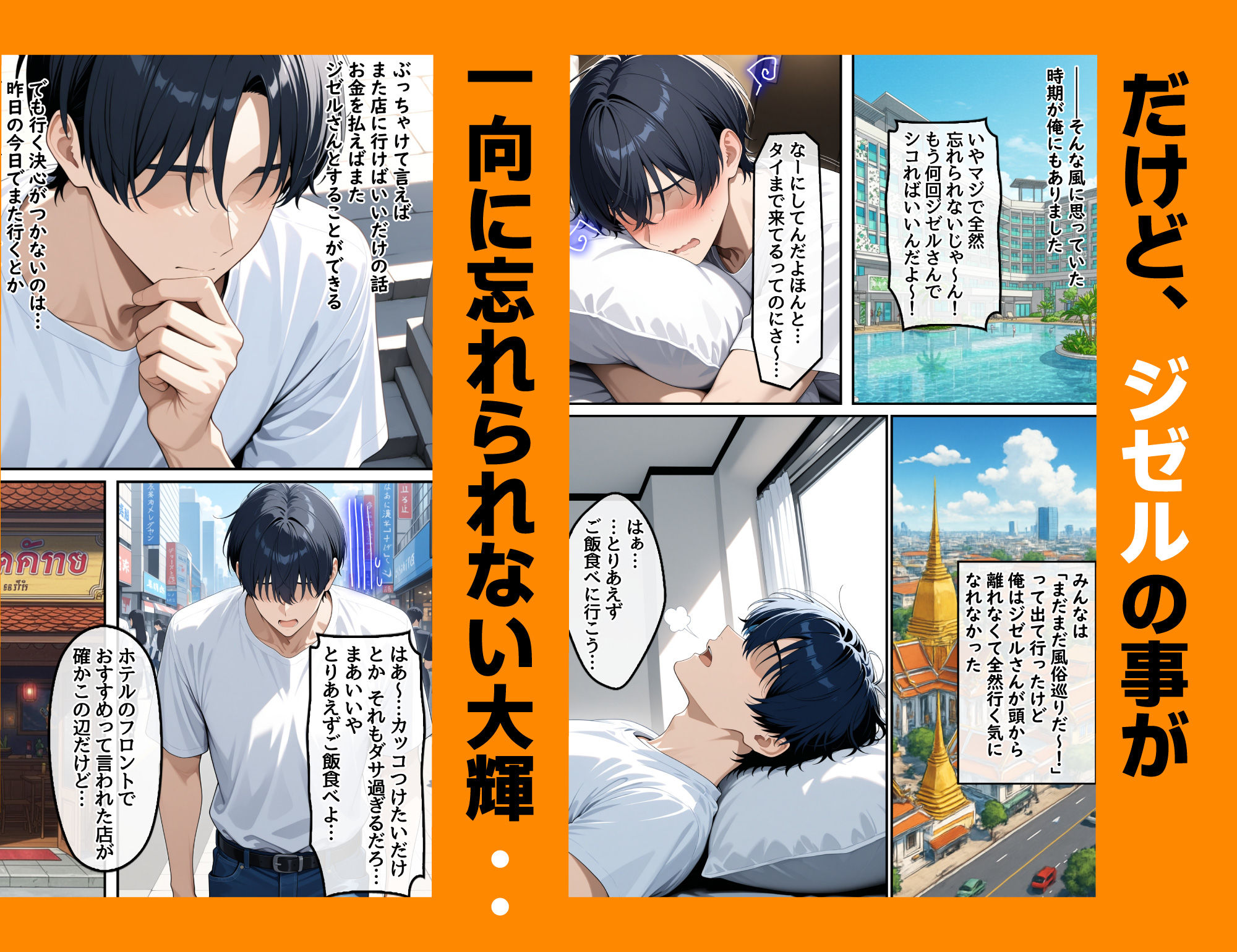 童貞の俺が海外旅行先で出会った褐色美女と国際結婚して子作りしまくる話1 サンプル8ページ目