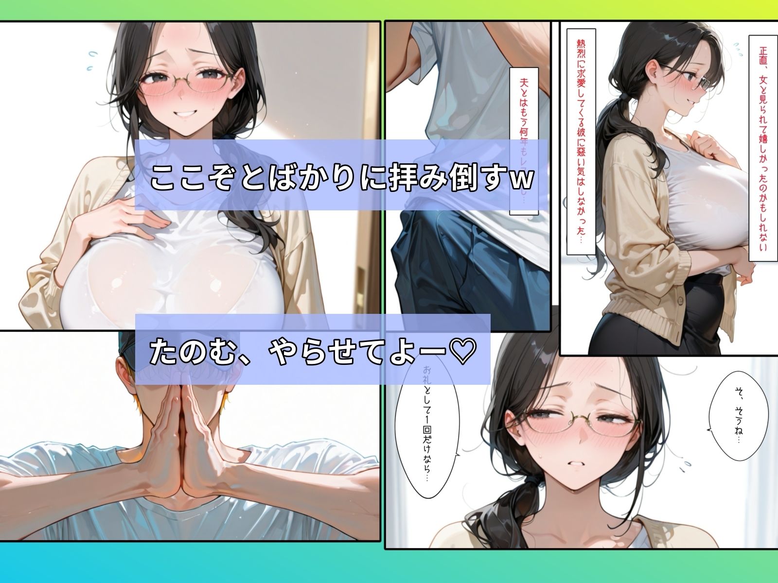 地味な地味な巨乳オバさんをナンパしたら性欲が凄かった話 サンプル3ページ目