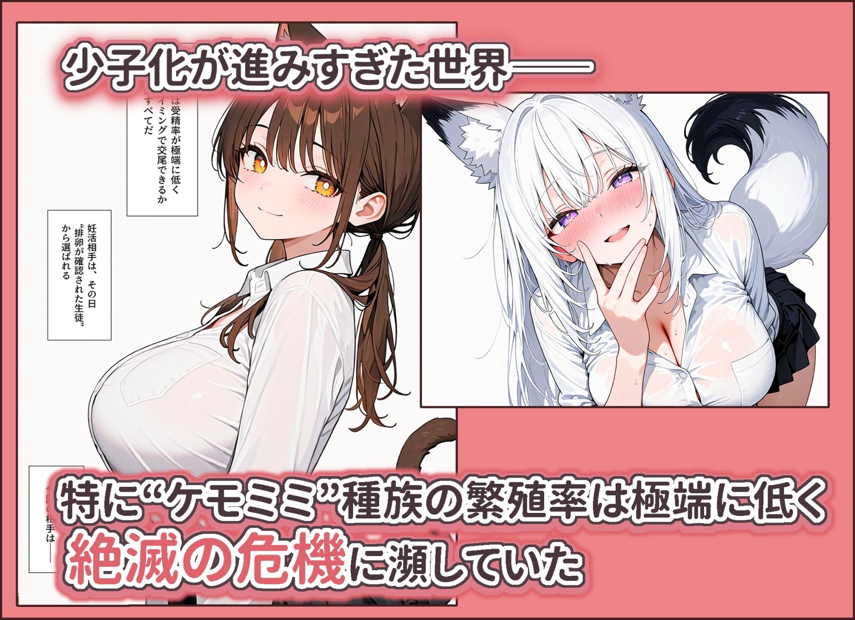孕ませなきゃ出られないケモミミ強●受精学園 サンプル1ページ目
