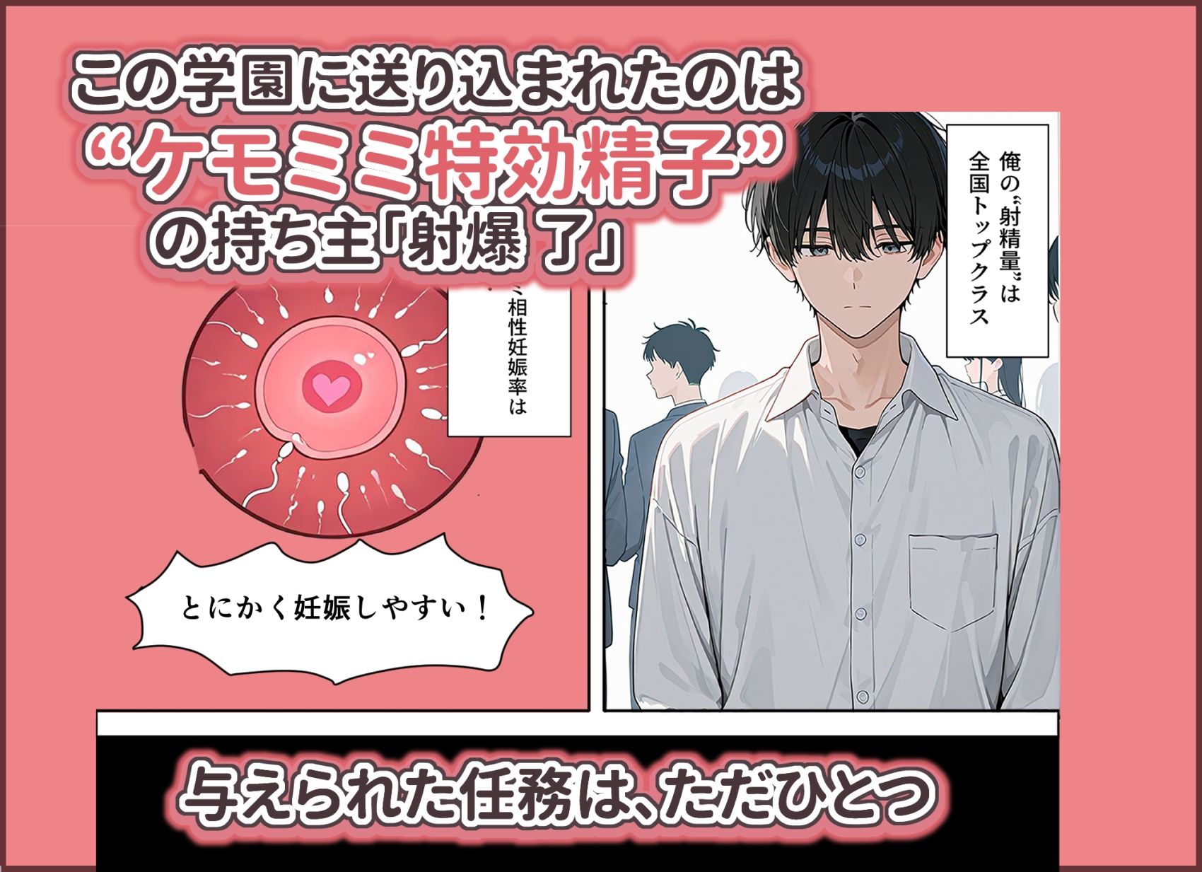 孕ませなきゃ出られないケモミミ強●受精学園 サンプル3ページ目