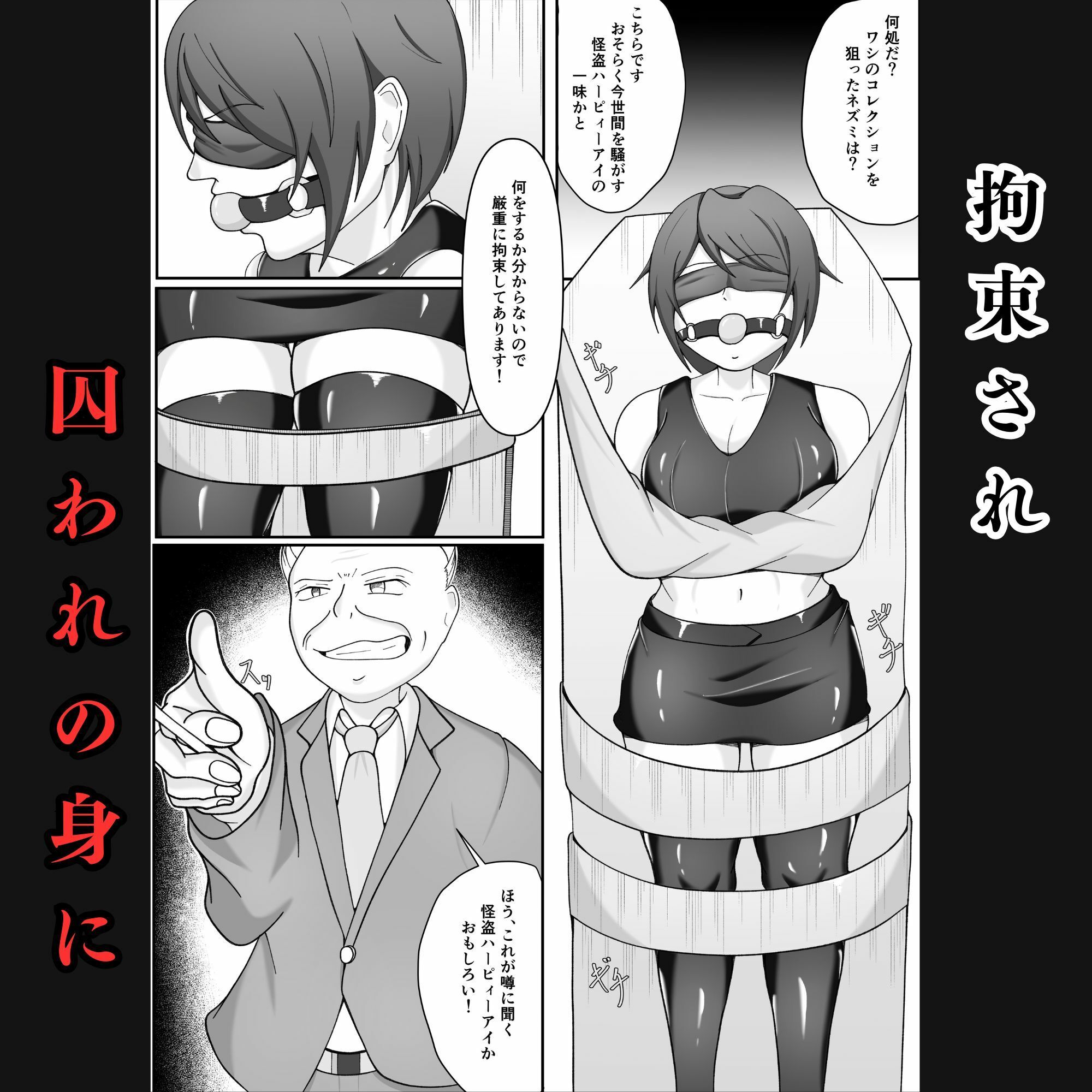 囚われの女怪盗〜侵入に失敗し拘束調教され闇オークションに堕ちる サンプル5ページ目