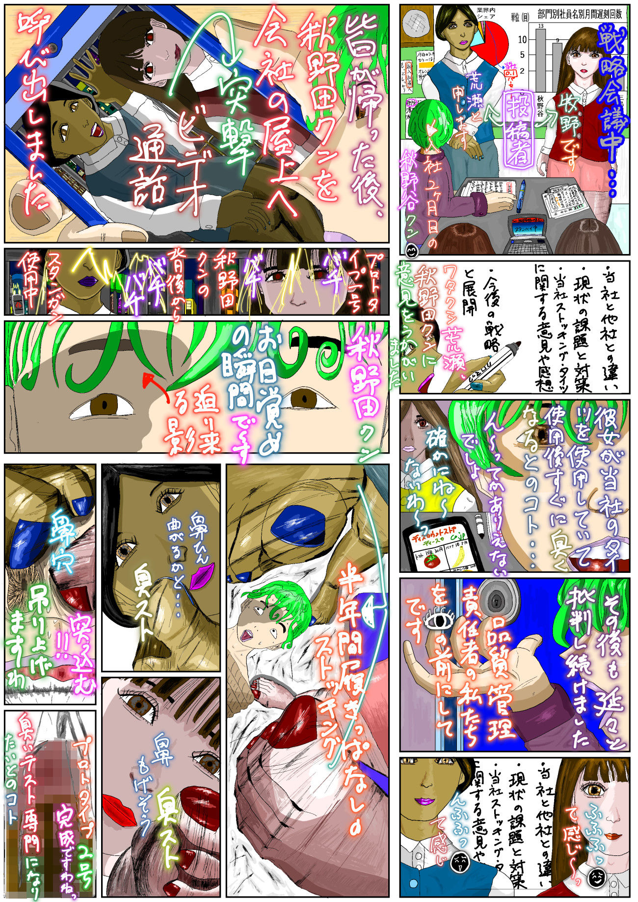 エロ投稿サイトに投稿された、悪ふざけ目的の奇畜でヤバい落書きプリクラ風投稿データ集 サンプル4ページ目