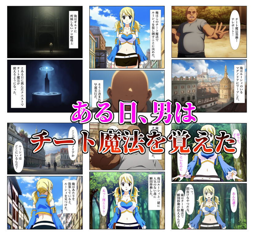 俺だけ使えるチート魔法でルーシィを犯し倒す件 サンプル1ページ目