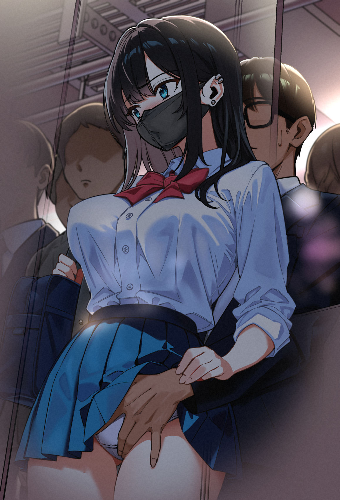 電車、女子〇生。 サンプル8ページ目