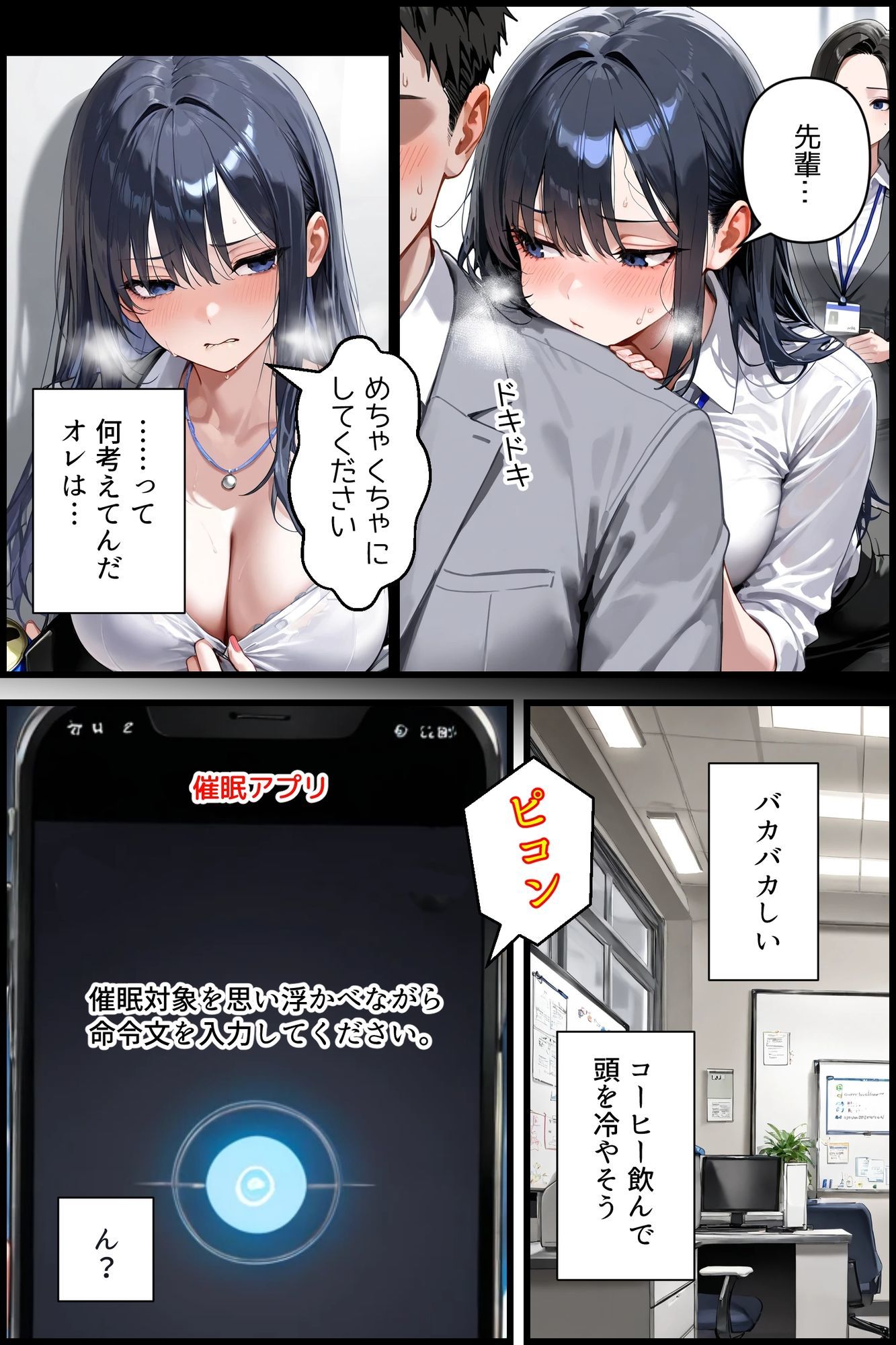 スマホ催●アプリで、社内のカーストが逆転した件。第1話 サンプル5ページ目
