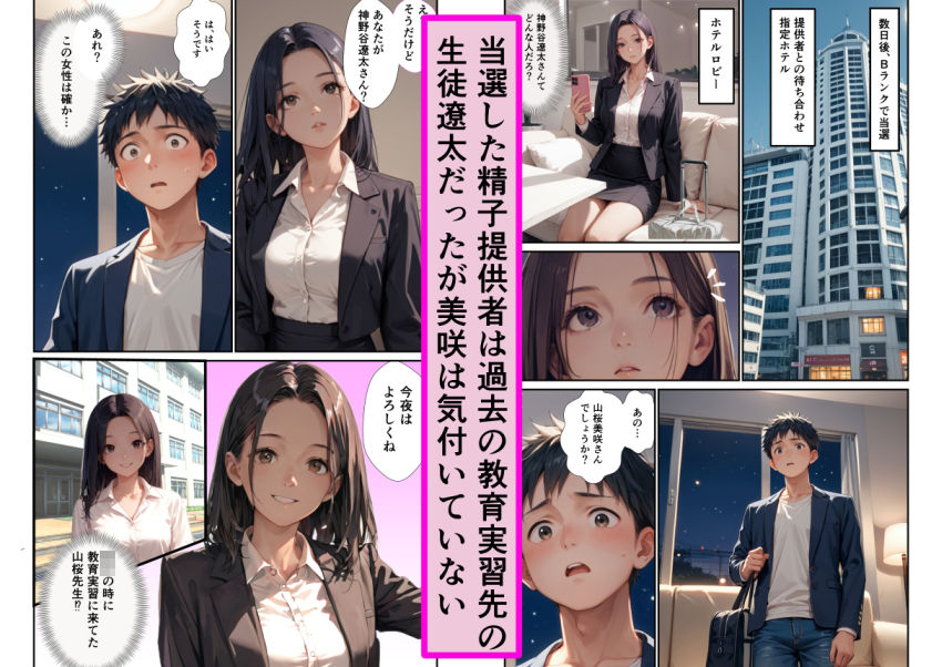 精子を提供してもらうだけでよかったのにガチイキしてしまいました〜スーツ着衣でナマ中出し〜 サンプル3ページ目
