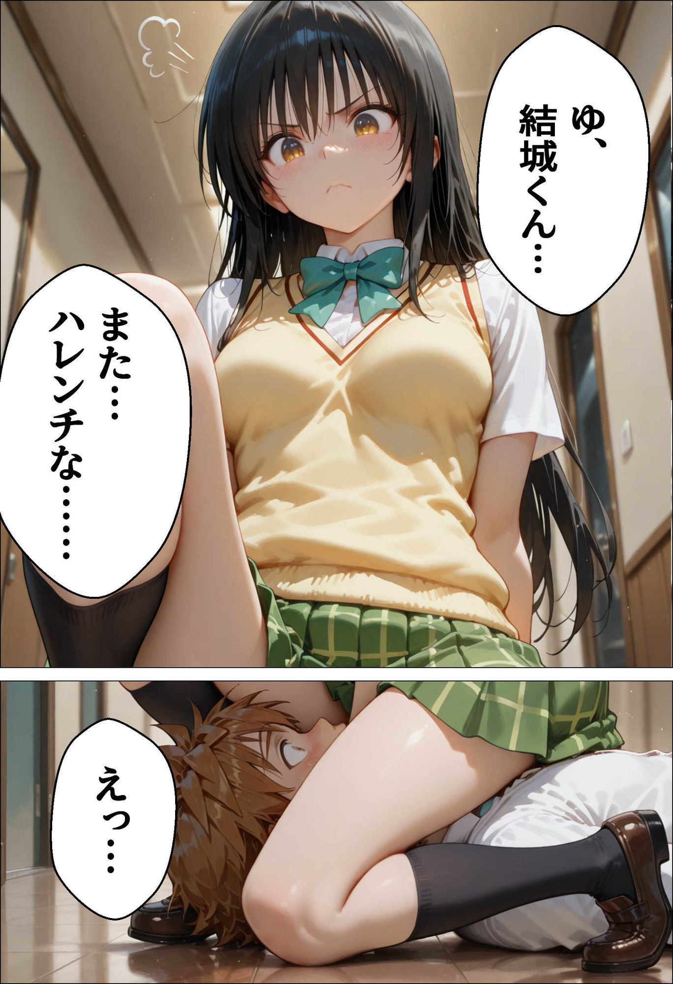催●種付け学園 緊縛調教ボテ腹肉便器科へようこそ  西連寺〇菜と古〇川唯編 サンプル6ページ目