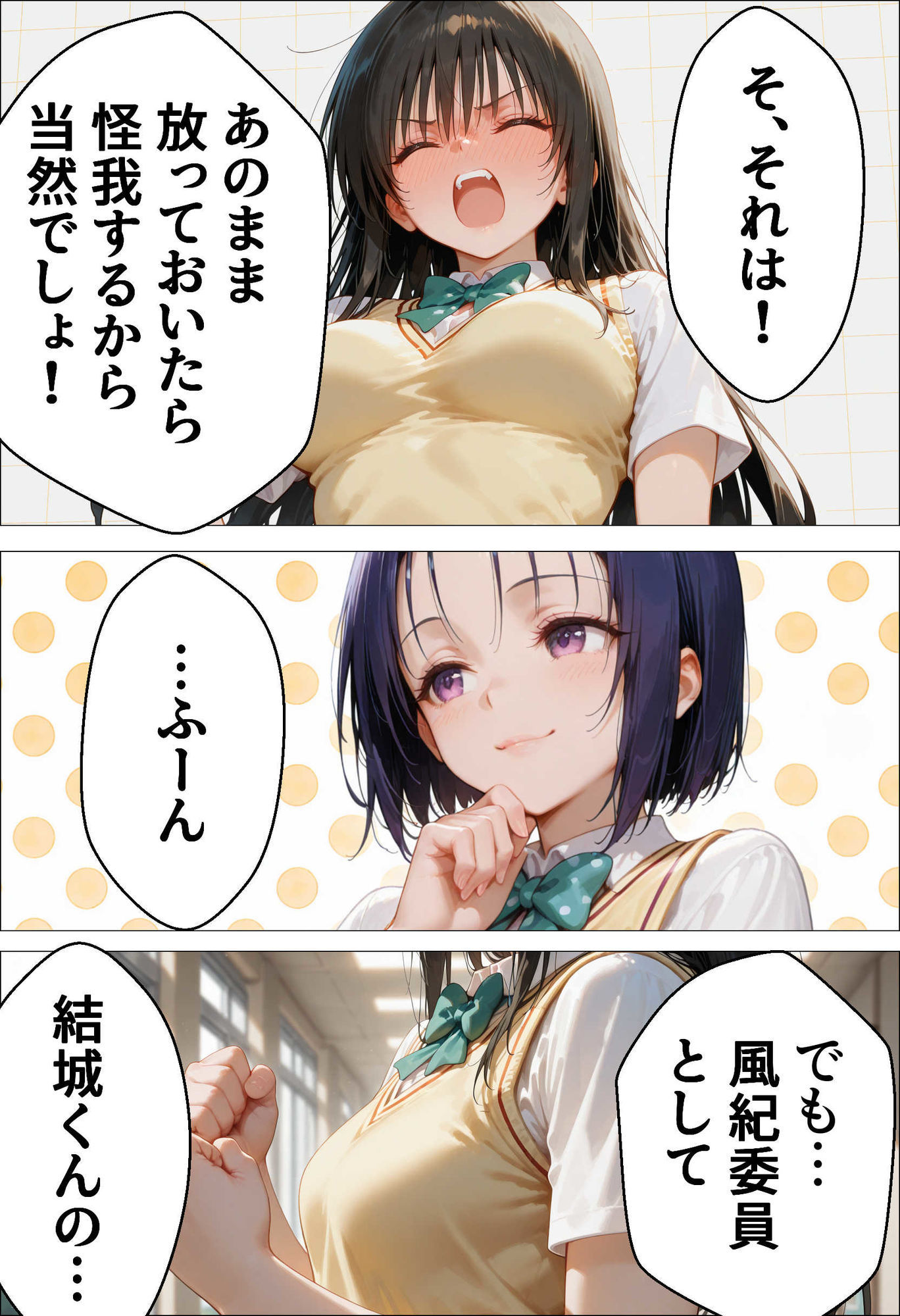 催●種付け学園 緊縛調教ボテ腹肉便器科へようこそ  西連寺〇菜と古〇川唯編 サンプル10ページ目