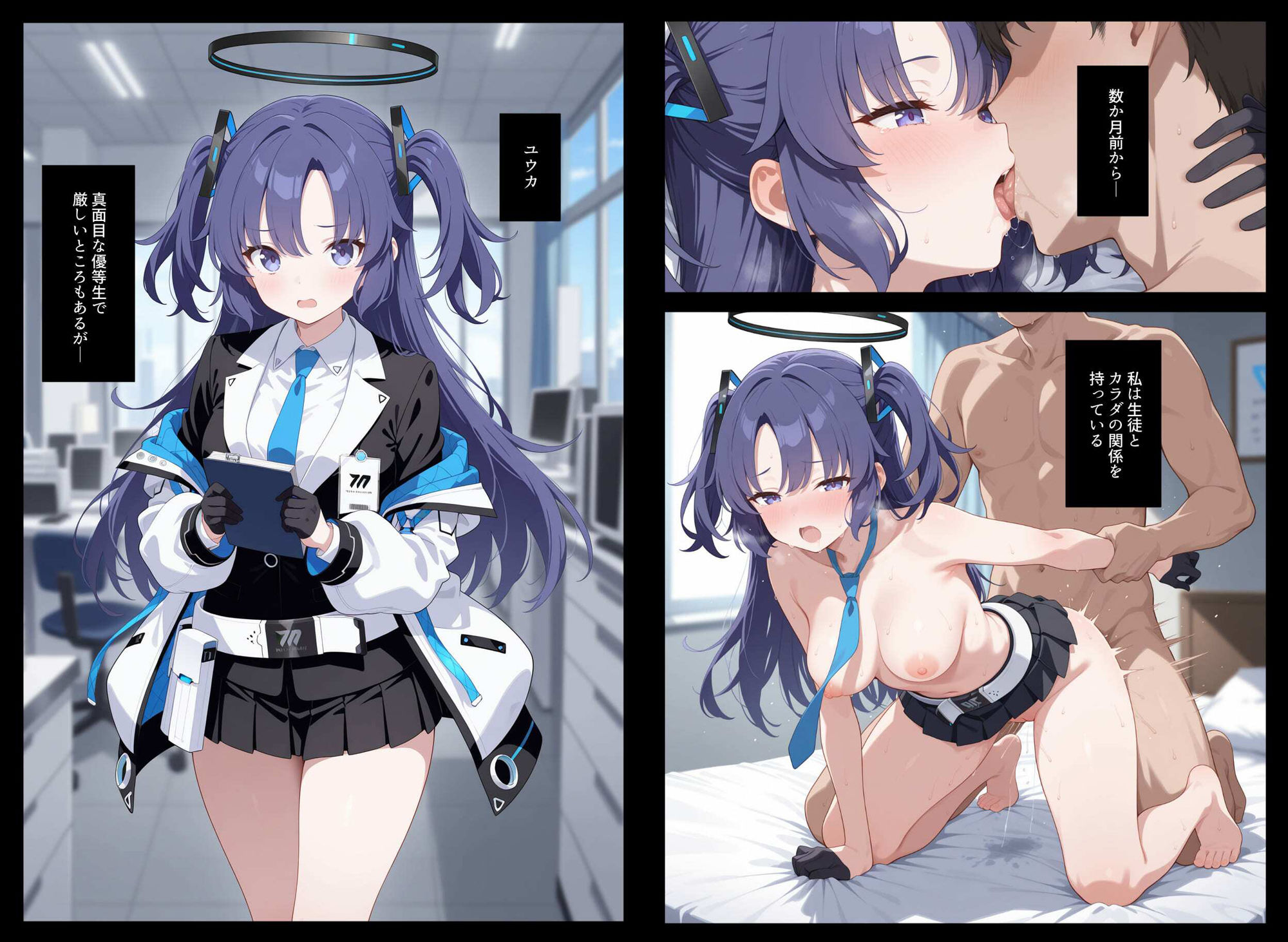 会計ムスメとただただあまあま生中出しする先生の話 サンプル2ページ目