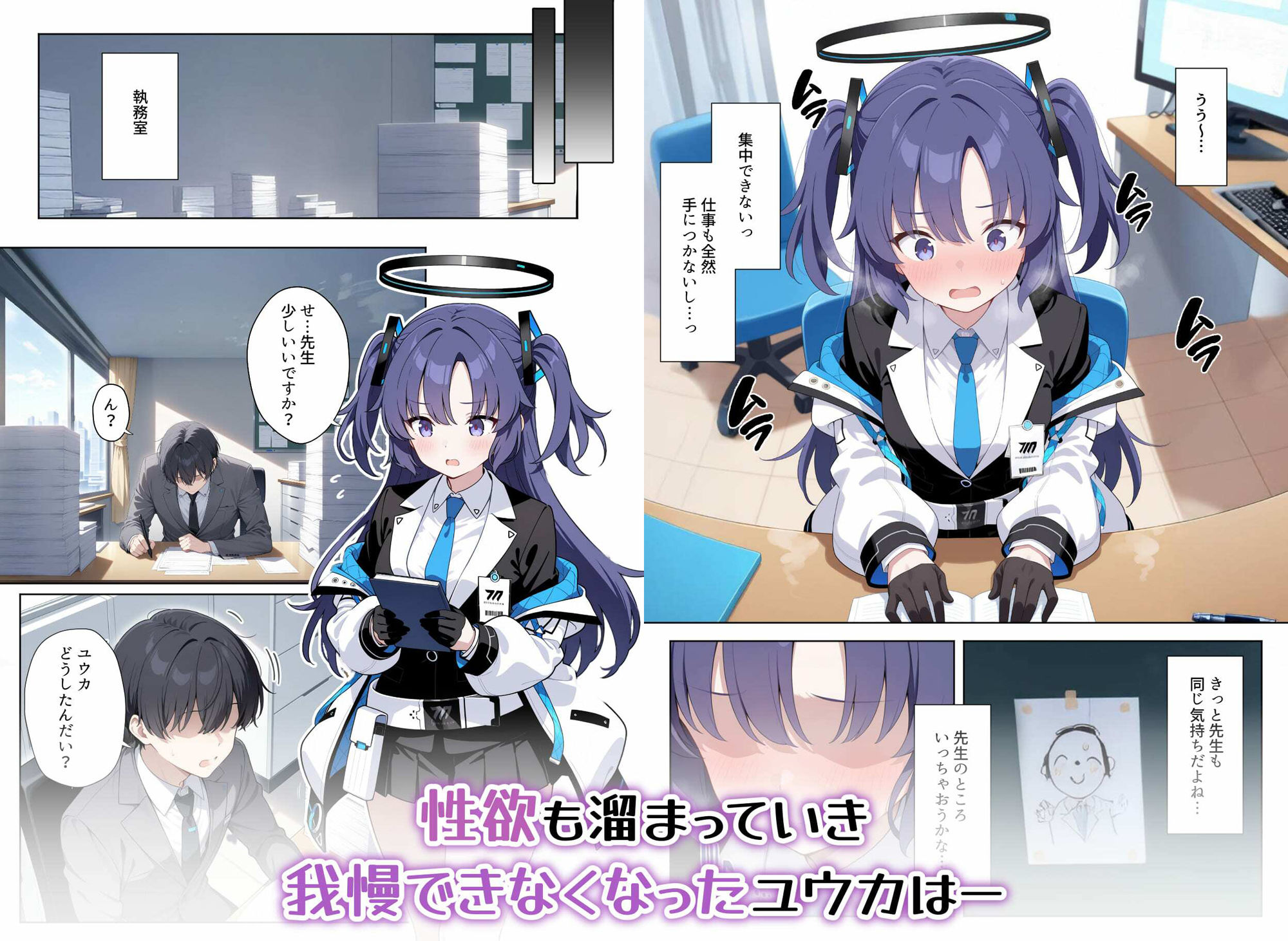 会計ムスメとただただあまあま生中出しする先生の話 サンプル5ページ目