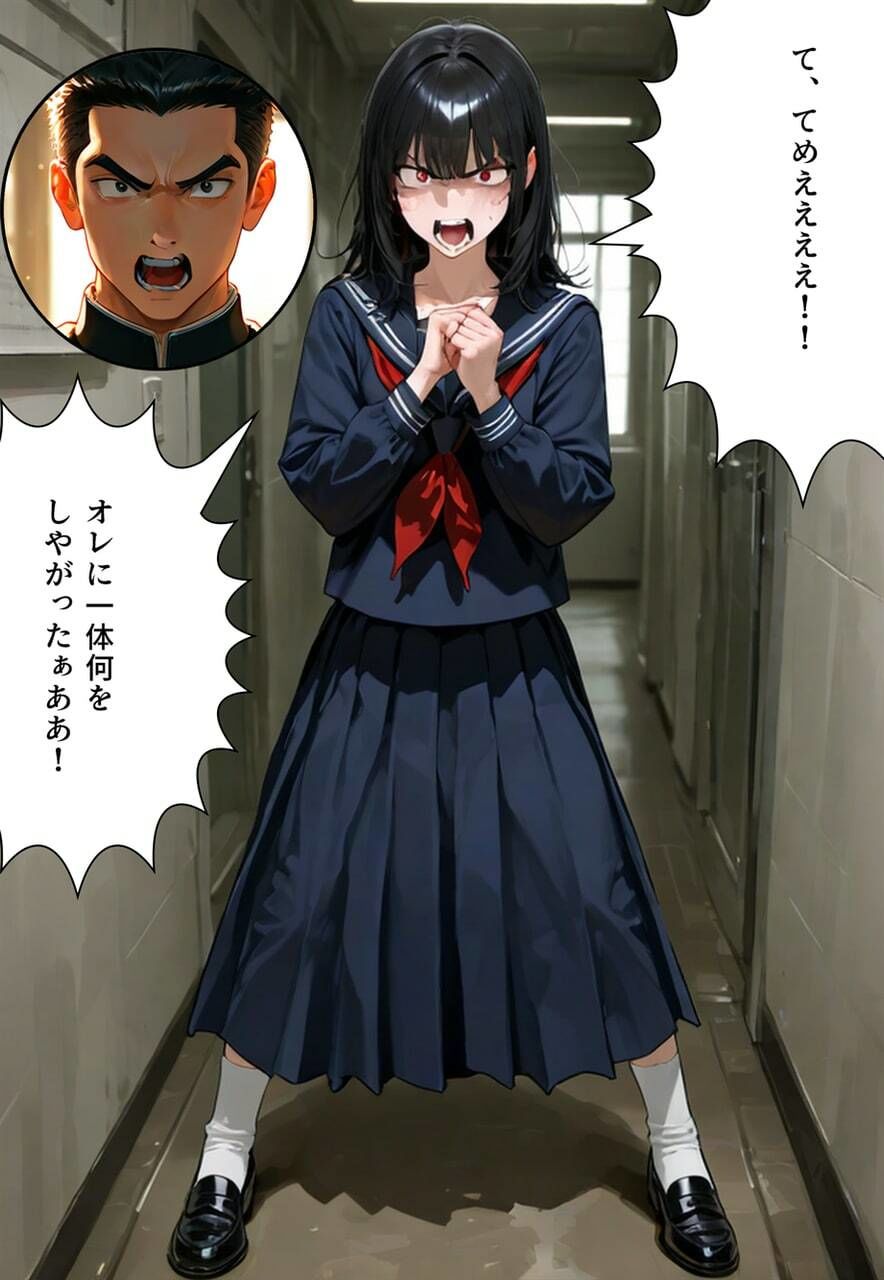 全校女体化★スクールジャッジ〜謎の美少女の裁きはセーラー服で下される〜 サンプル4ページ目