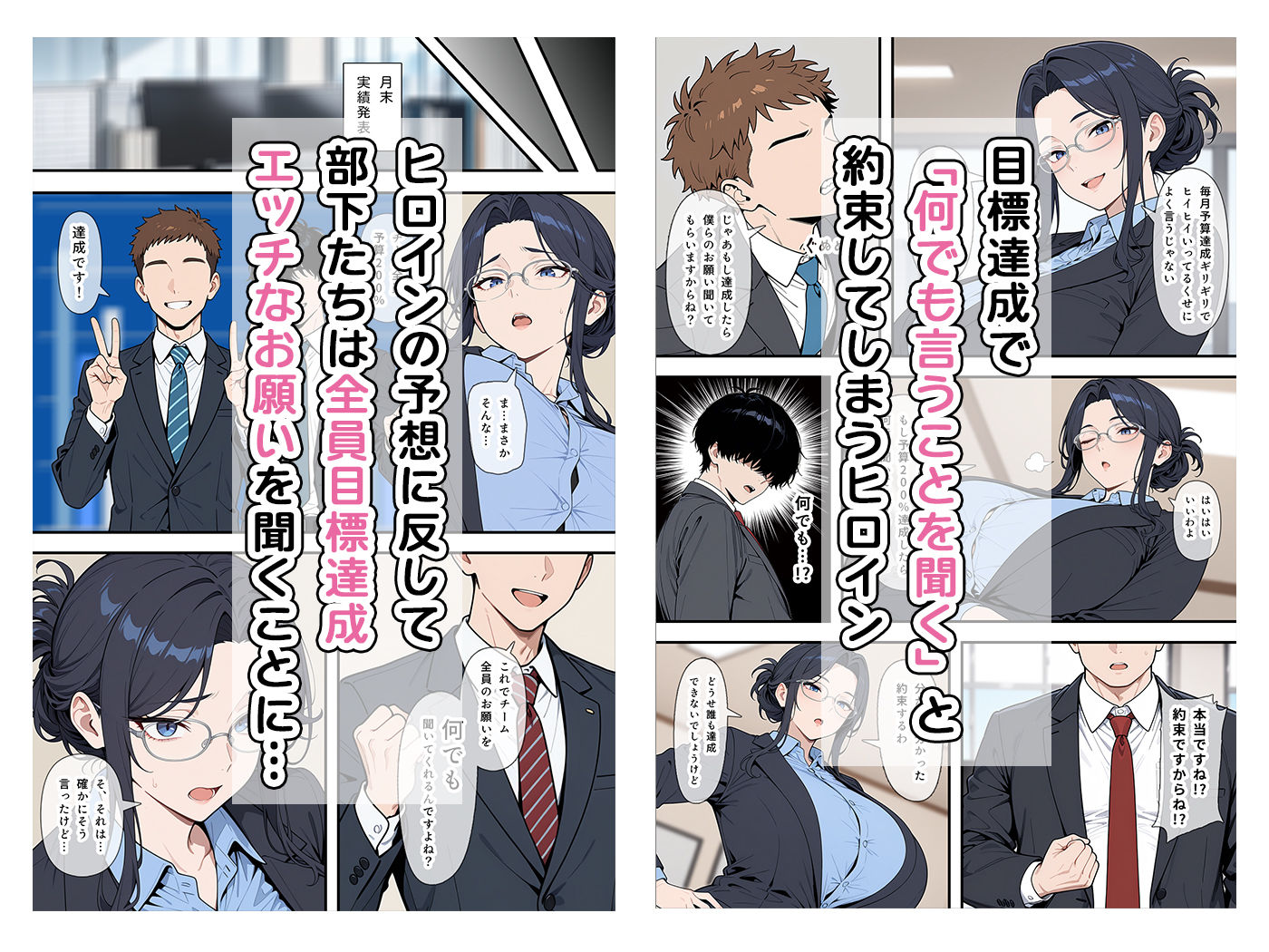 婚期を逃した堅物女上司が部下たちの共有オナペットになった話 サンプル1ページ目
