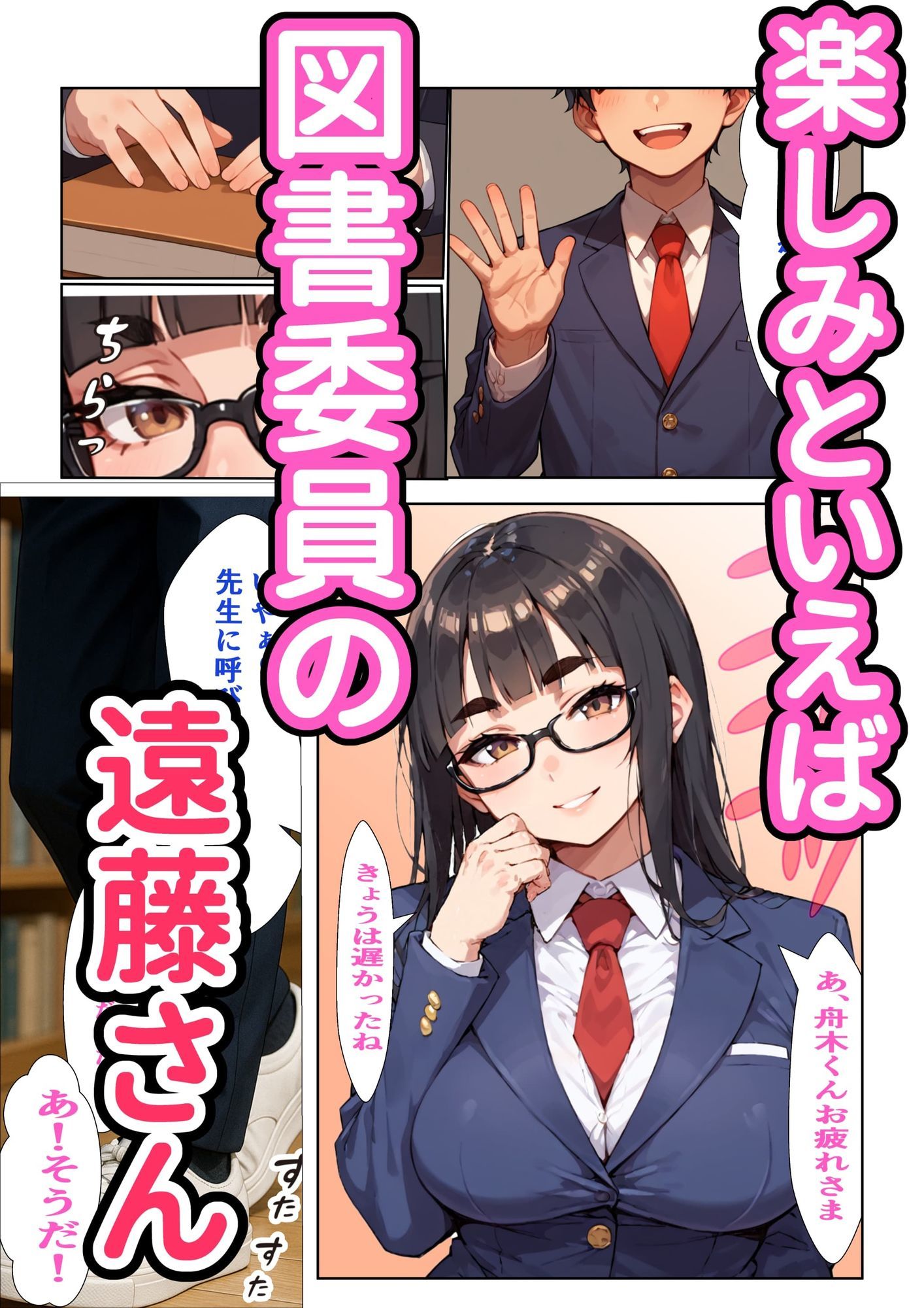 同じ図書委員の女の子の裏垢をおかずにしたことを懺悔した結果 サンプル2ページ目