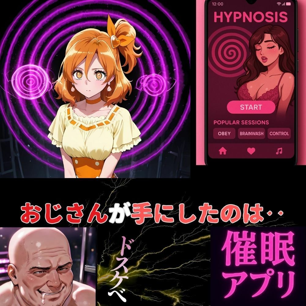 キュアパインちゃん洗脳アプリ‥おじさんの性処理人形 サンプル1ページ目