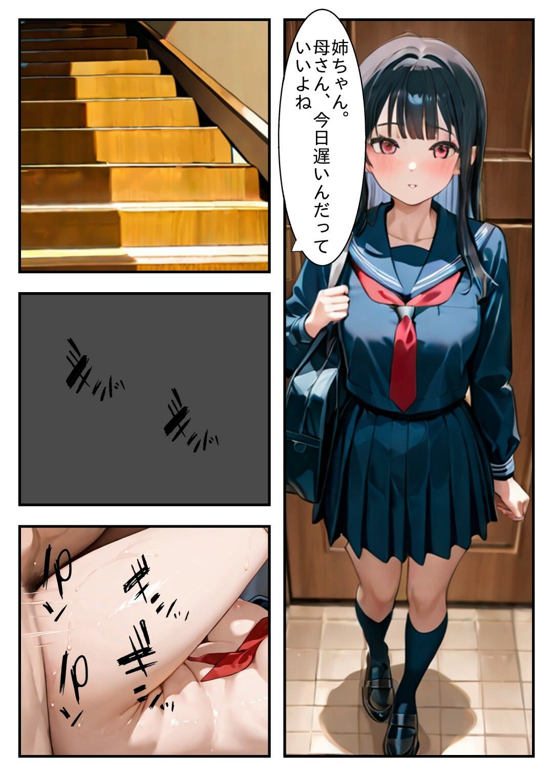 姉と弟の隠れた日常 サンプル1ページ目