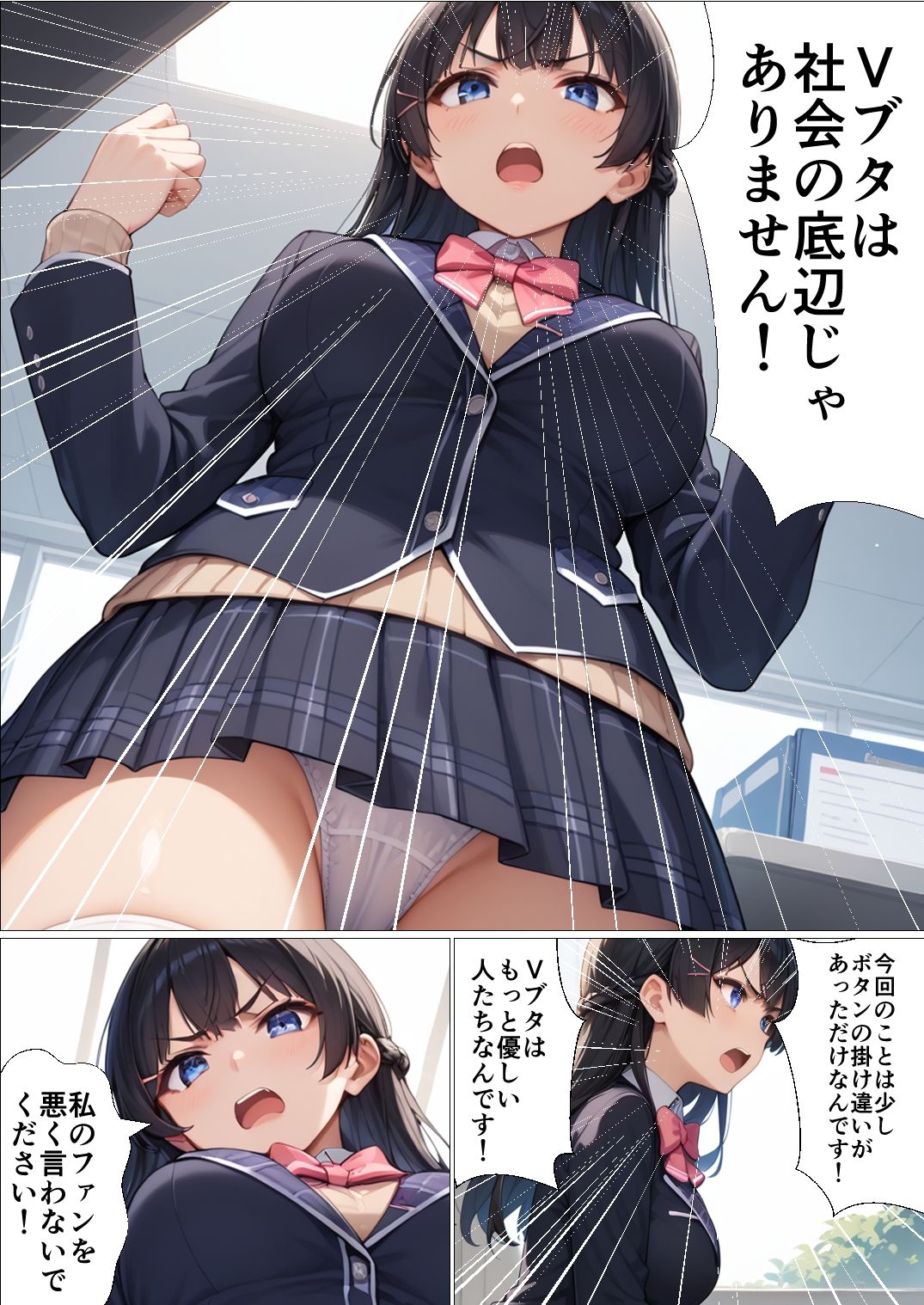 大人気Vtuberが炎上したので謝罪にいったら信じていたファンに サンプル2ページ目