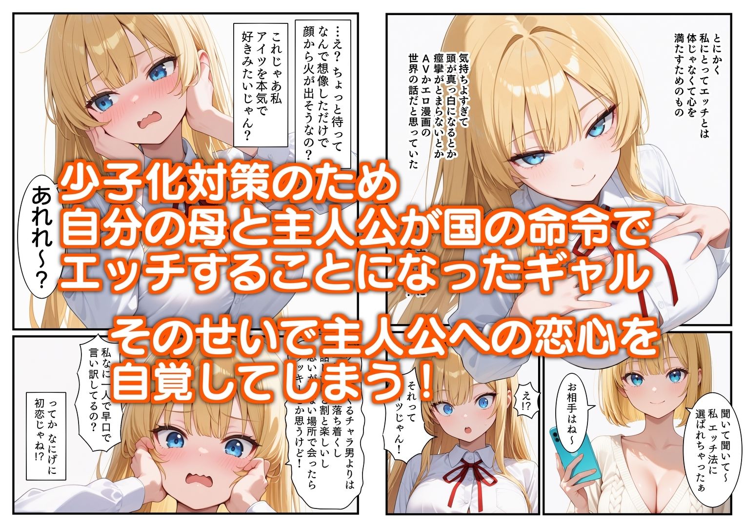 クラスのギャルとママ（33）で種付け親子丼 サンプル1ページ目