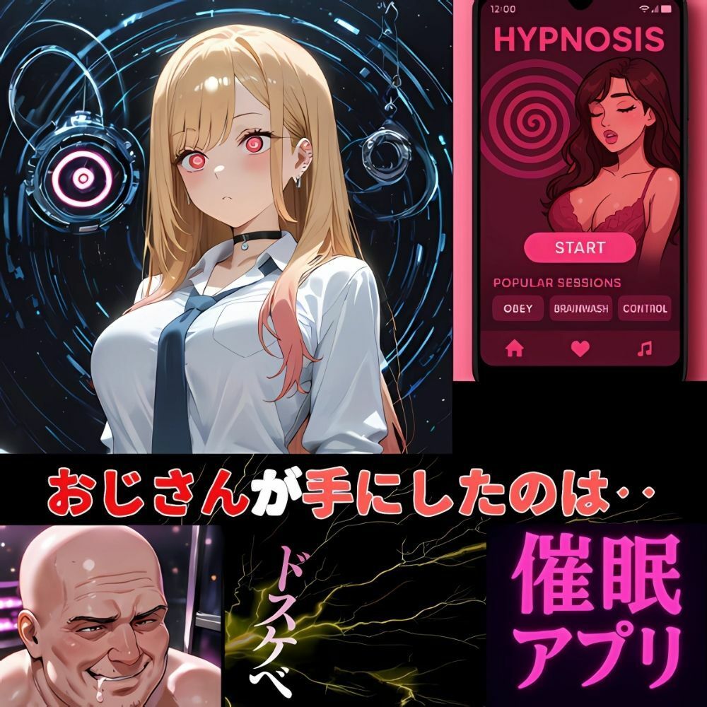 ギャル催●アプリ‥おじの命令に逆らえないカラダに‥喜多川海夢 サンプル1ページ目