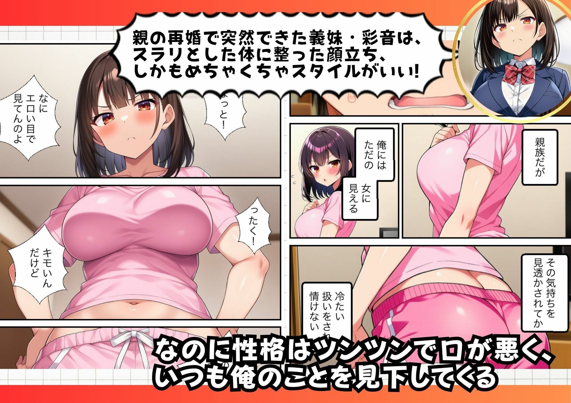 ツンデレ義妹を催●アプリで調教開始。兄の絶対命令で背徳セックス サンプル1ページ目