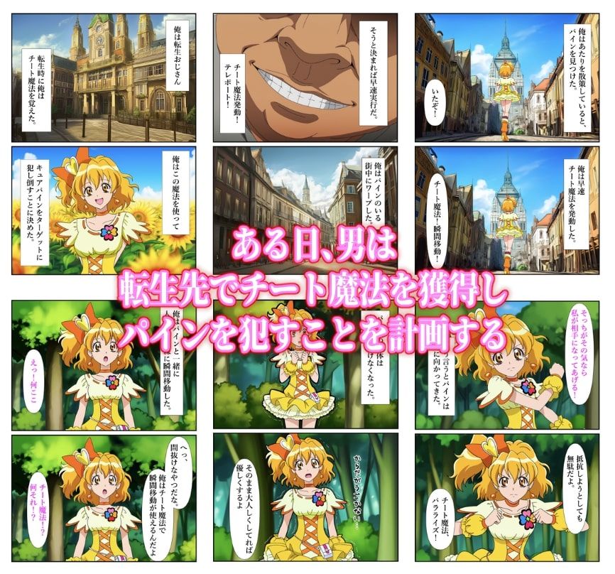 俺だけ使えるチート魔法でパインを犯し倒す件 サンプル1ページ目