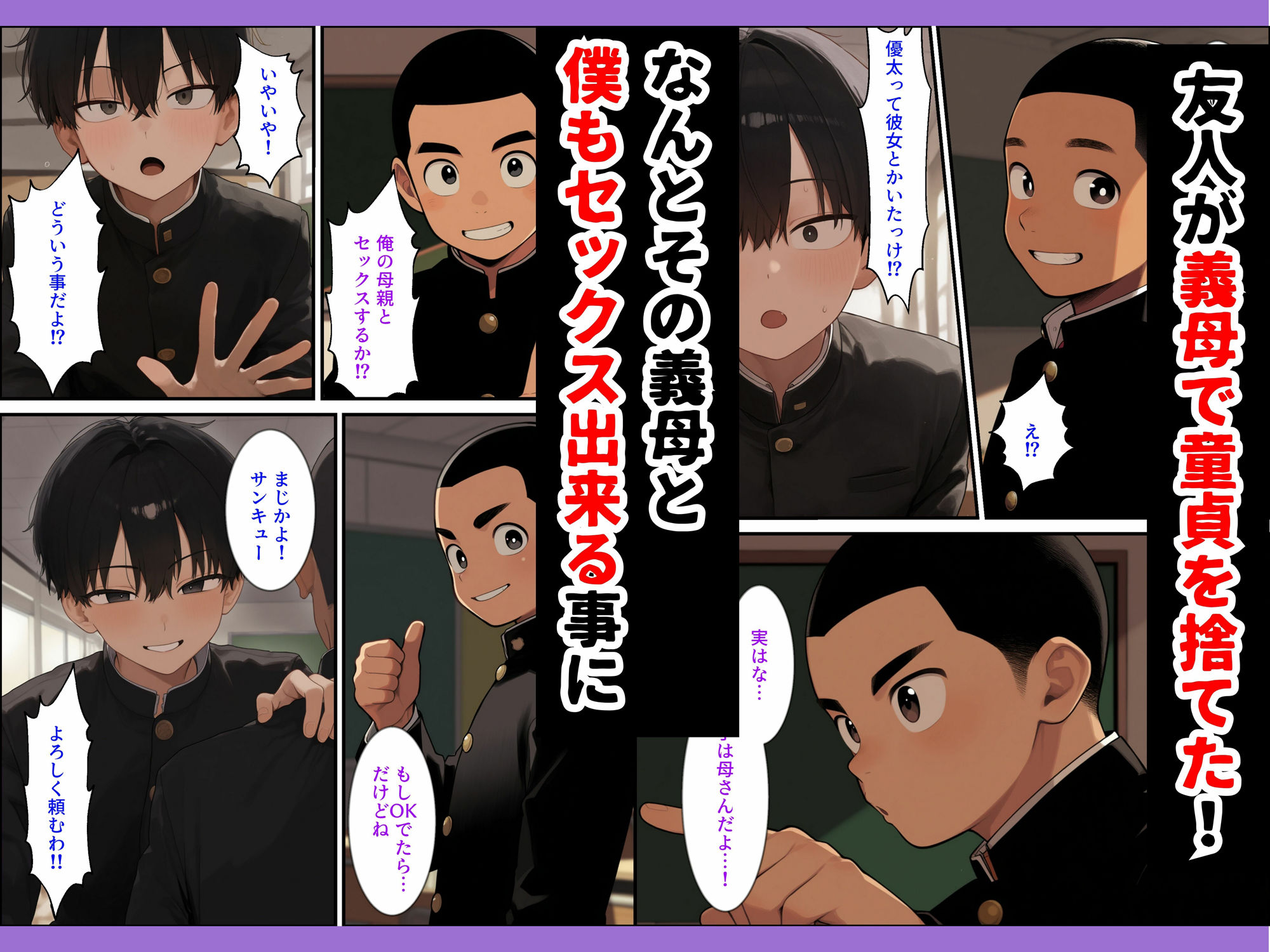 童貞の僕が友達のお義母さんに筆下ろしをしてもらったら… サンプル1ページ目