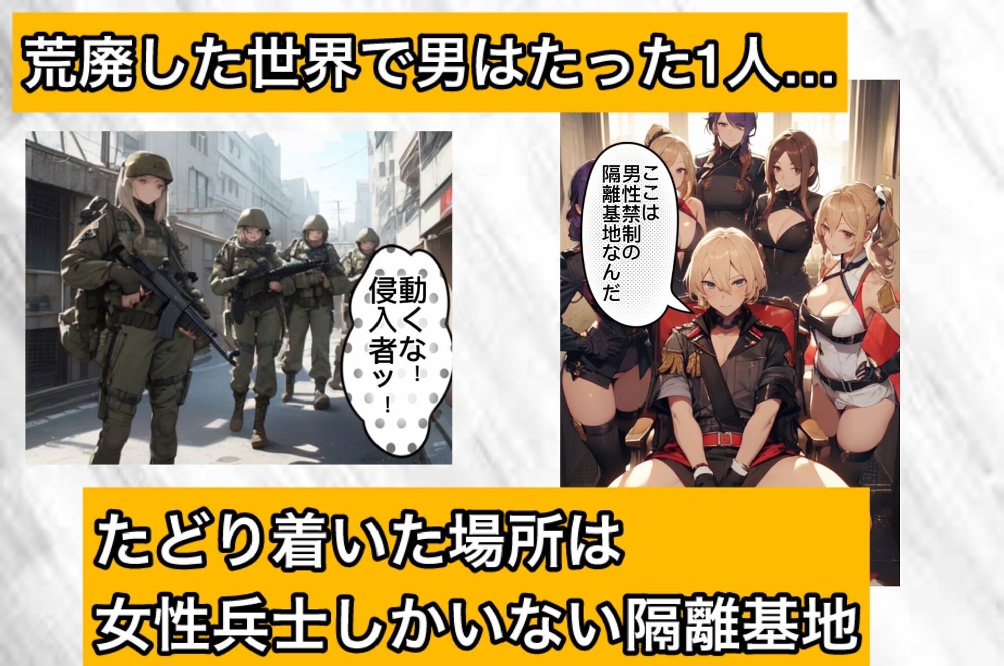 隔離区域のハーレム基地 サンプル2ページ目